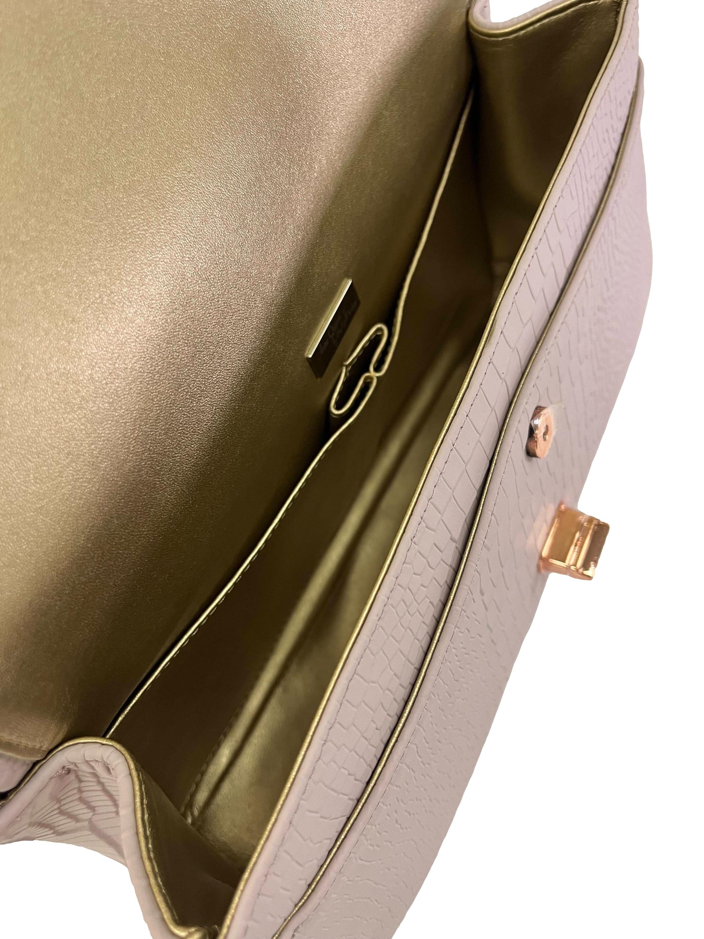 Pastel Purple Leather Aure Quinn Crossbody Bag CSN