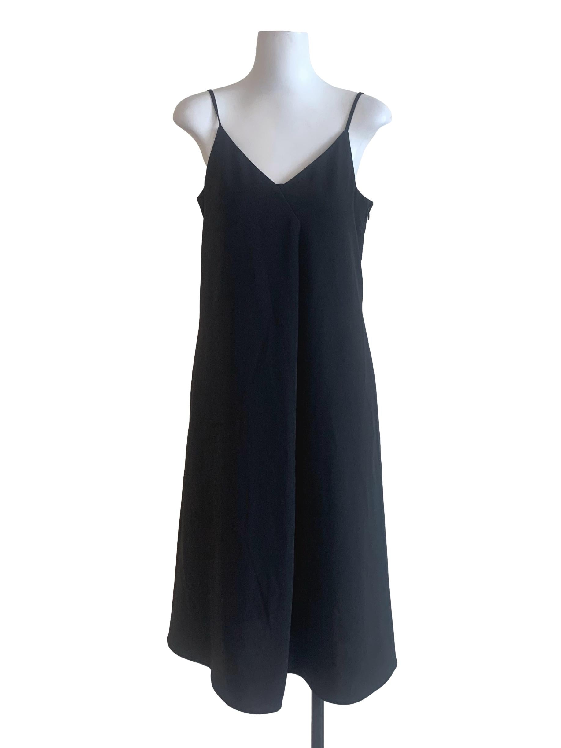 Crow Black Spaghetti Strap Dress