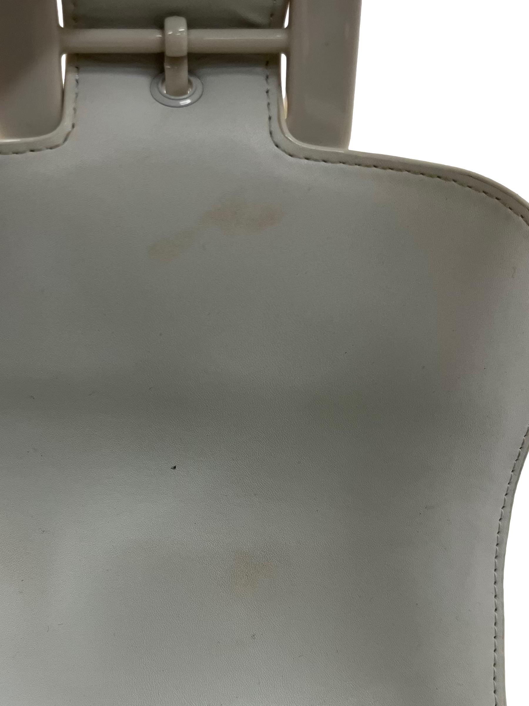 White Shoulder Bag With Adjustable Straps