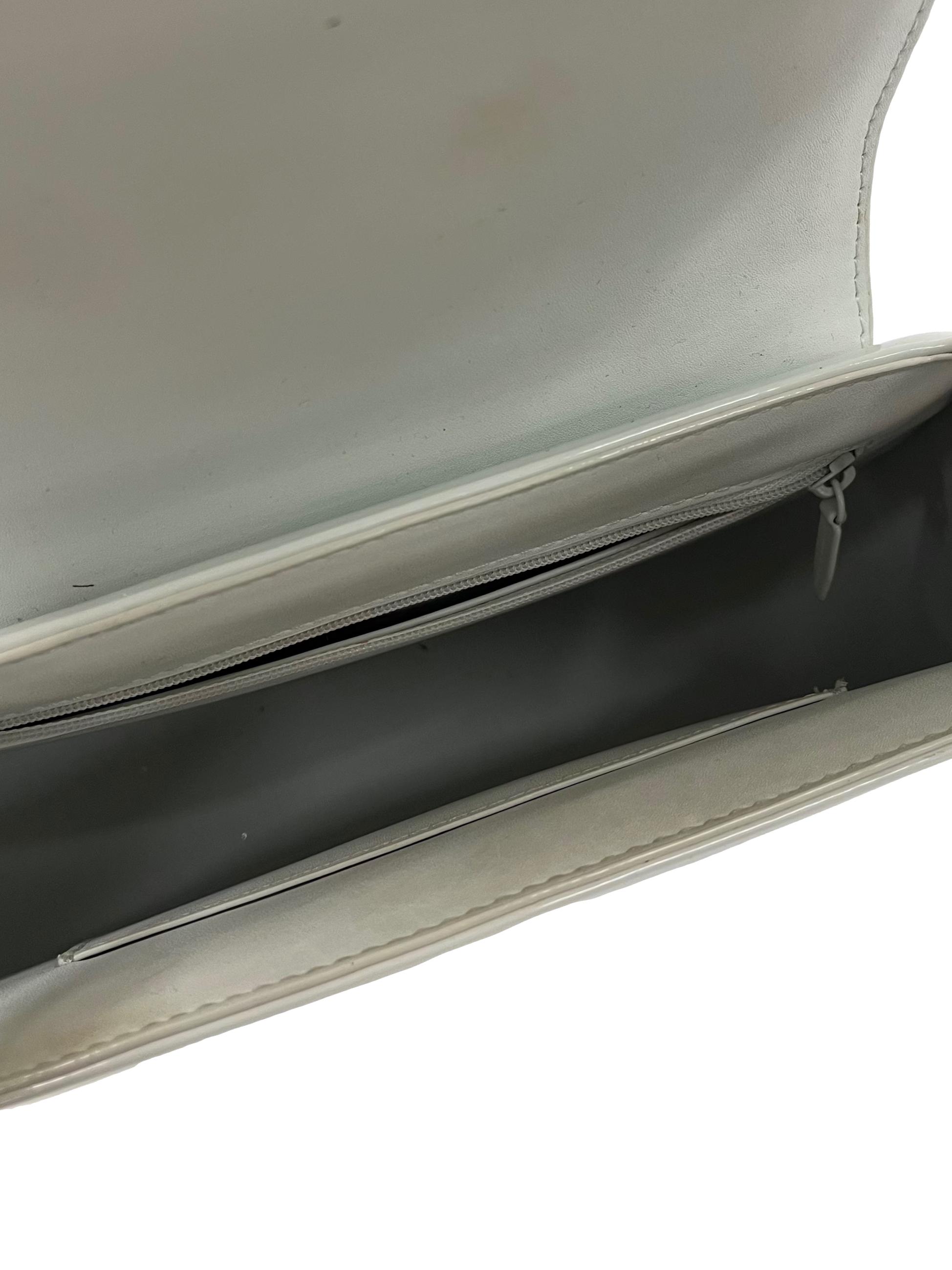 White Shoulder Bag With Adjustable Straps