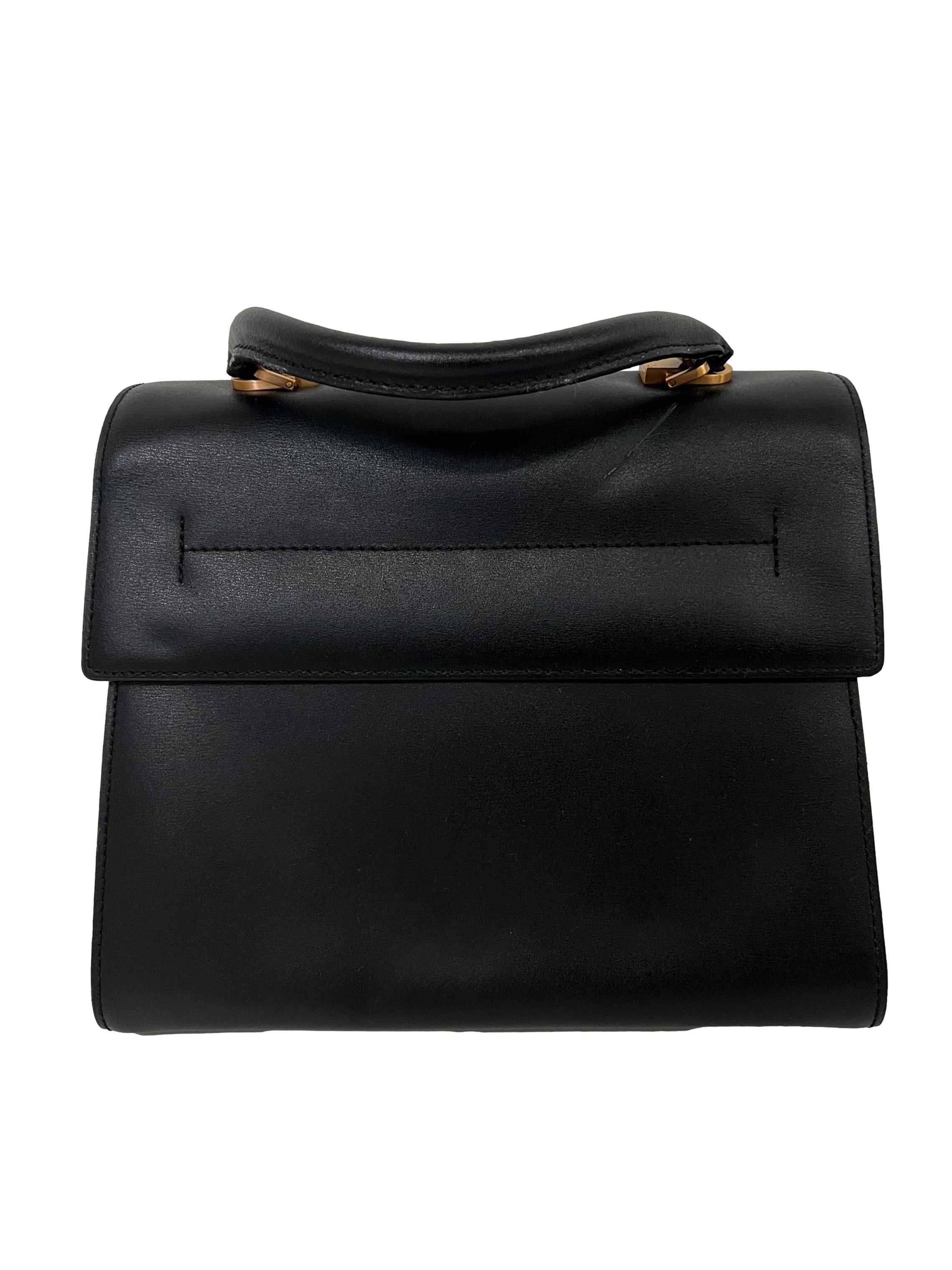 Black Leather Handbag