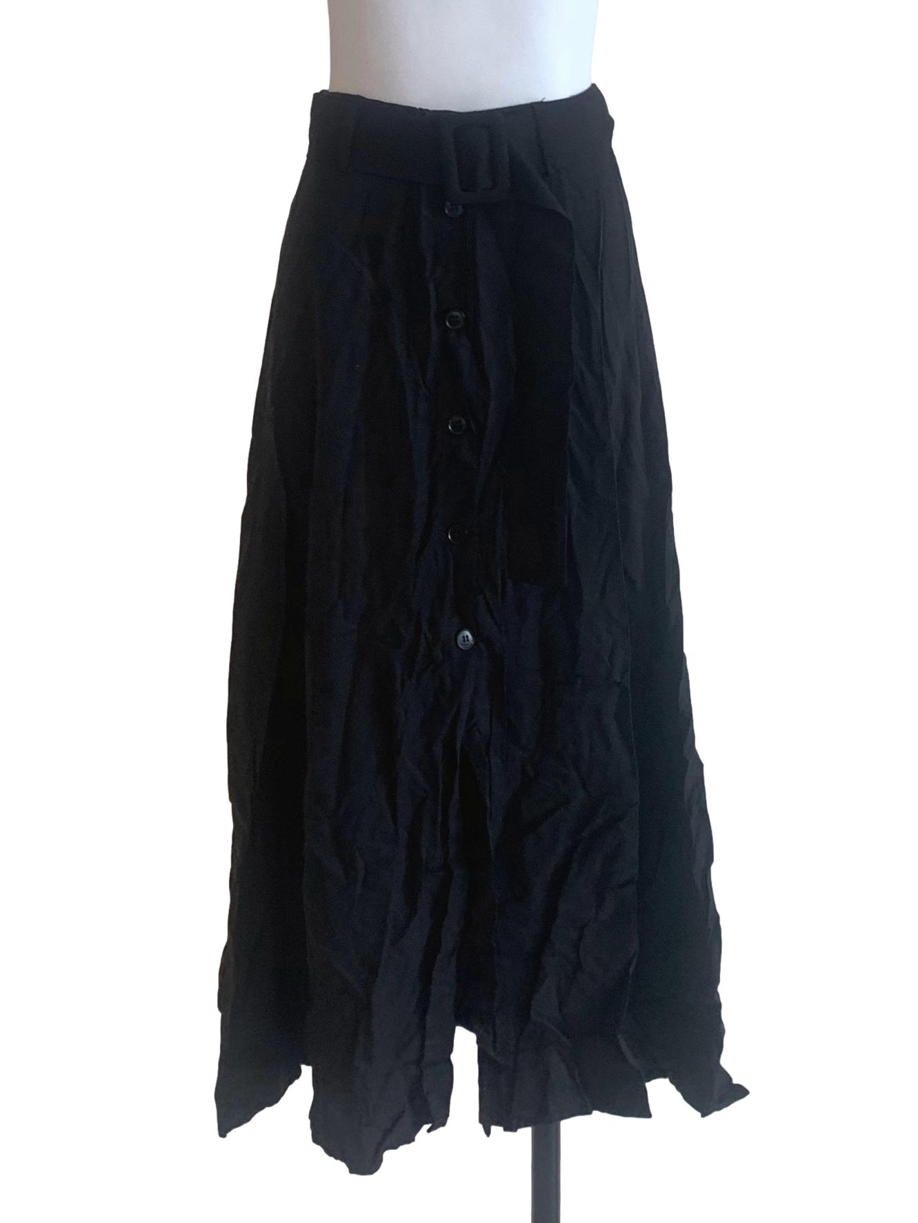Crow Black A-Line Skirts TEM