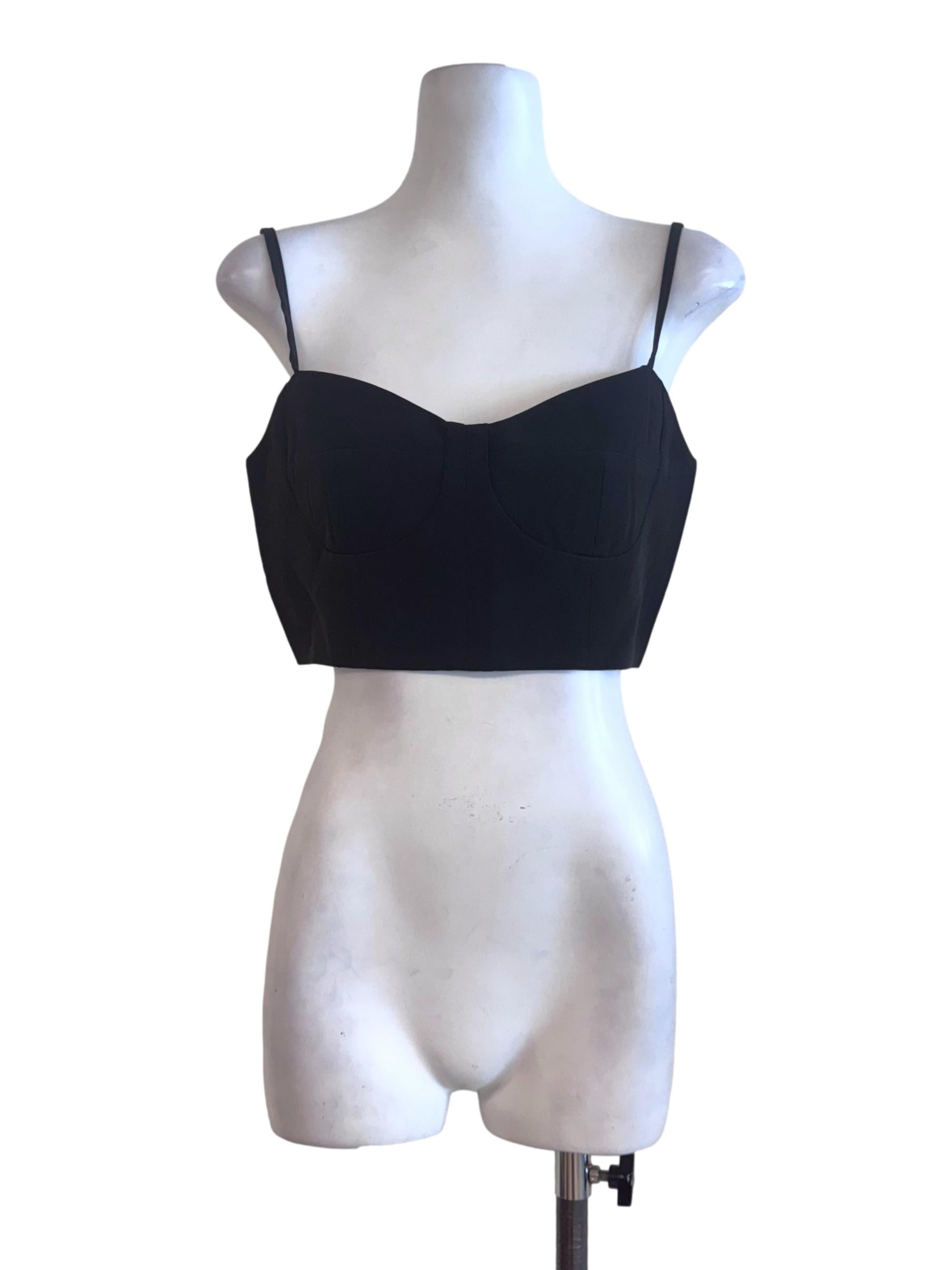 Black Spaghetti Strap Bralette