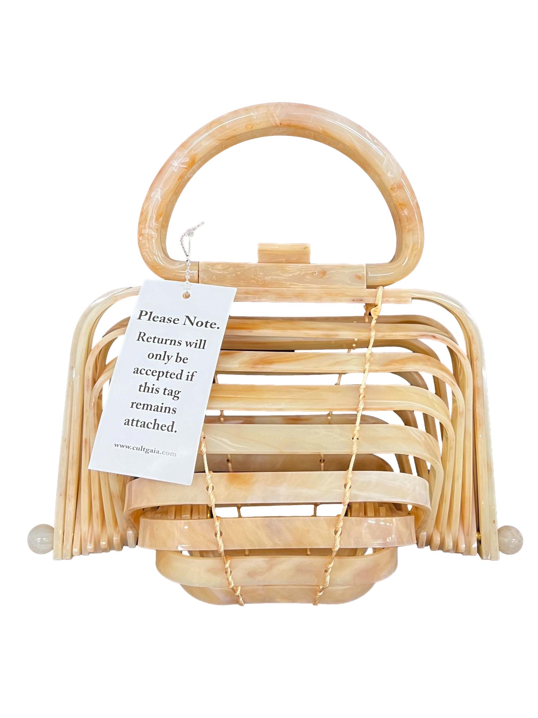 Butterscotch Abstract Acrylic Lilleth Bag