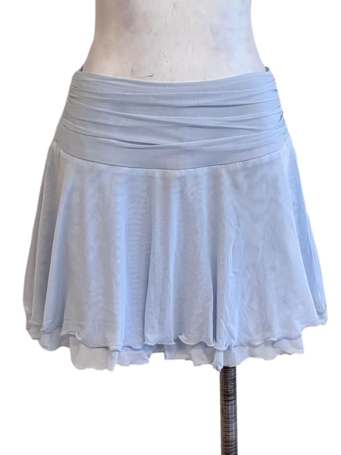 Ice Blue Marley Mesh Co-Ord Skorts