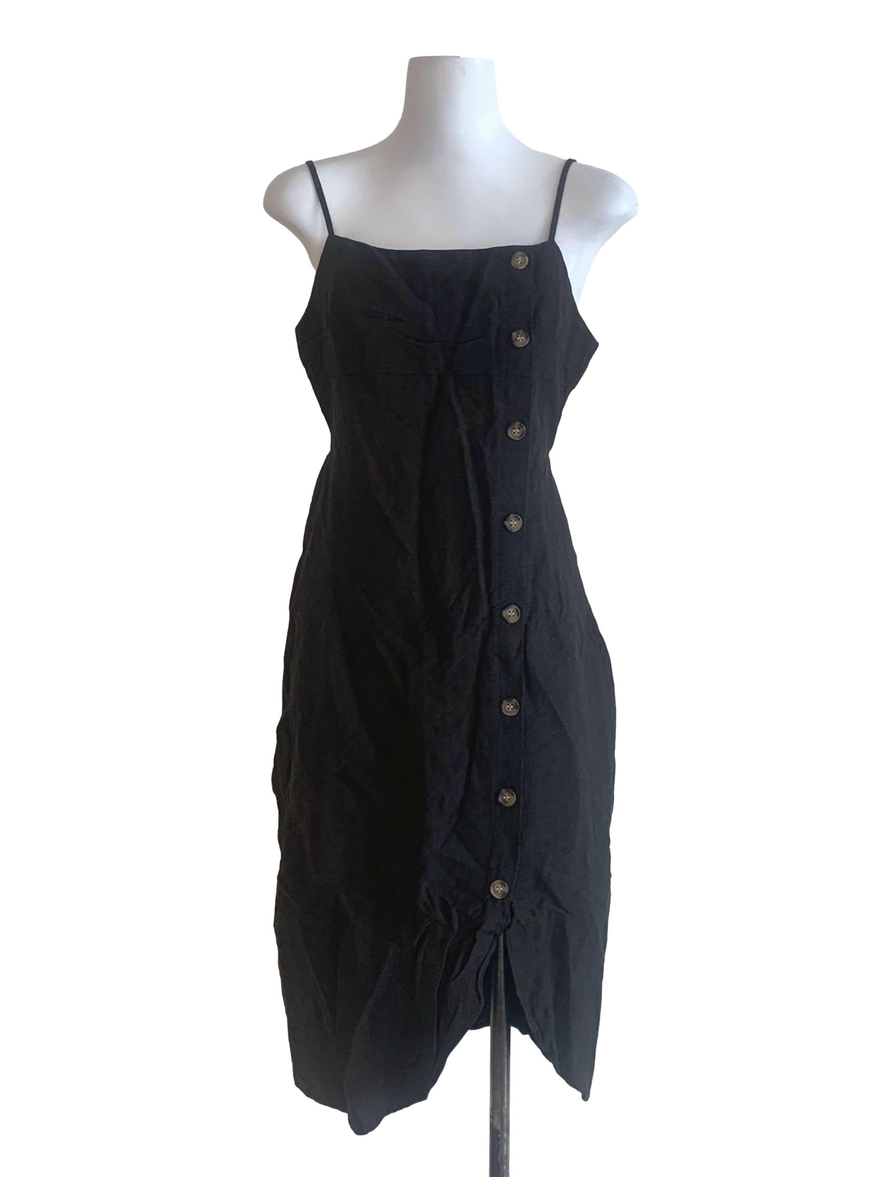 Ink Black Apron Dress TEM