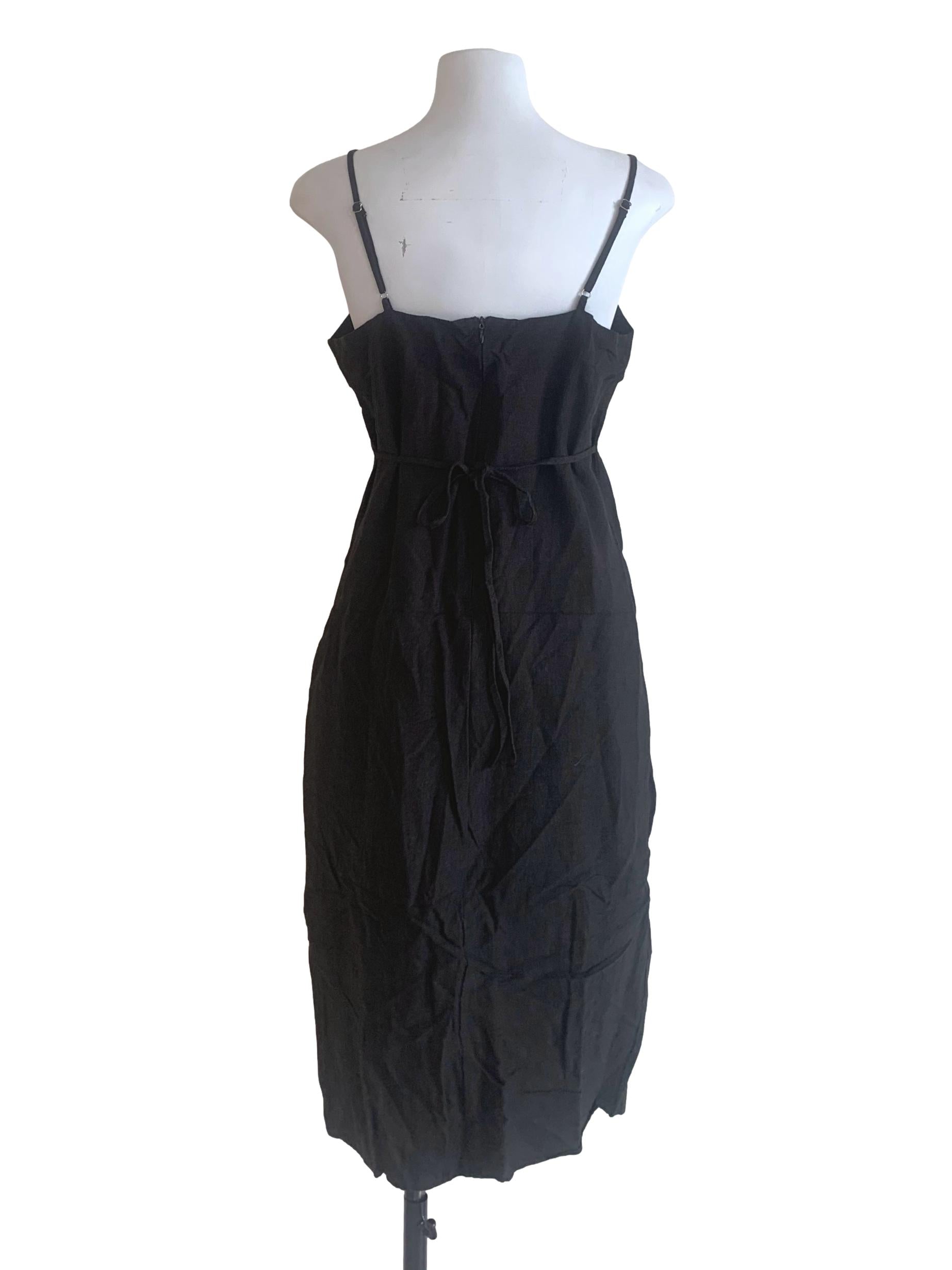 Ink Black Apron Dress TEM