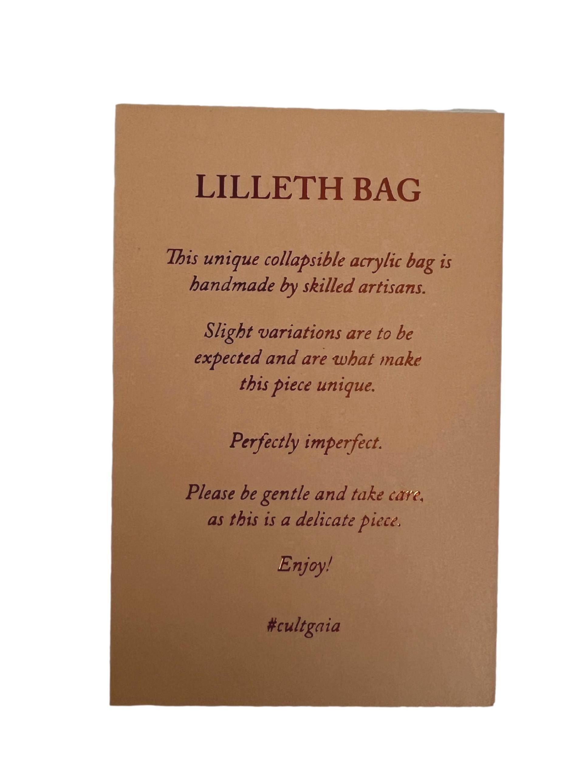 Butterscotch Abstract Acrylic Lilleth Bag