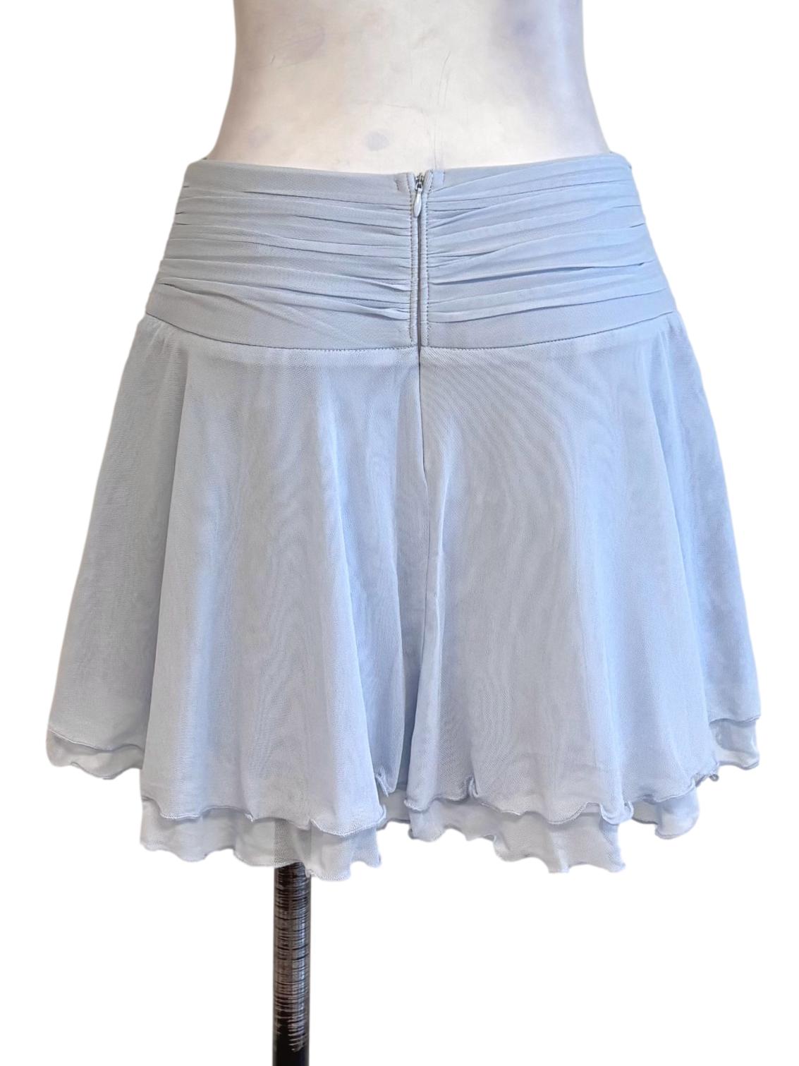 Ice Blue Marley Mesh Co-Ord Skorts
