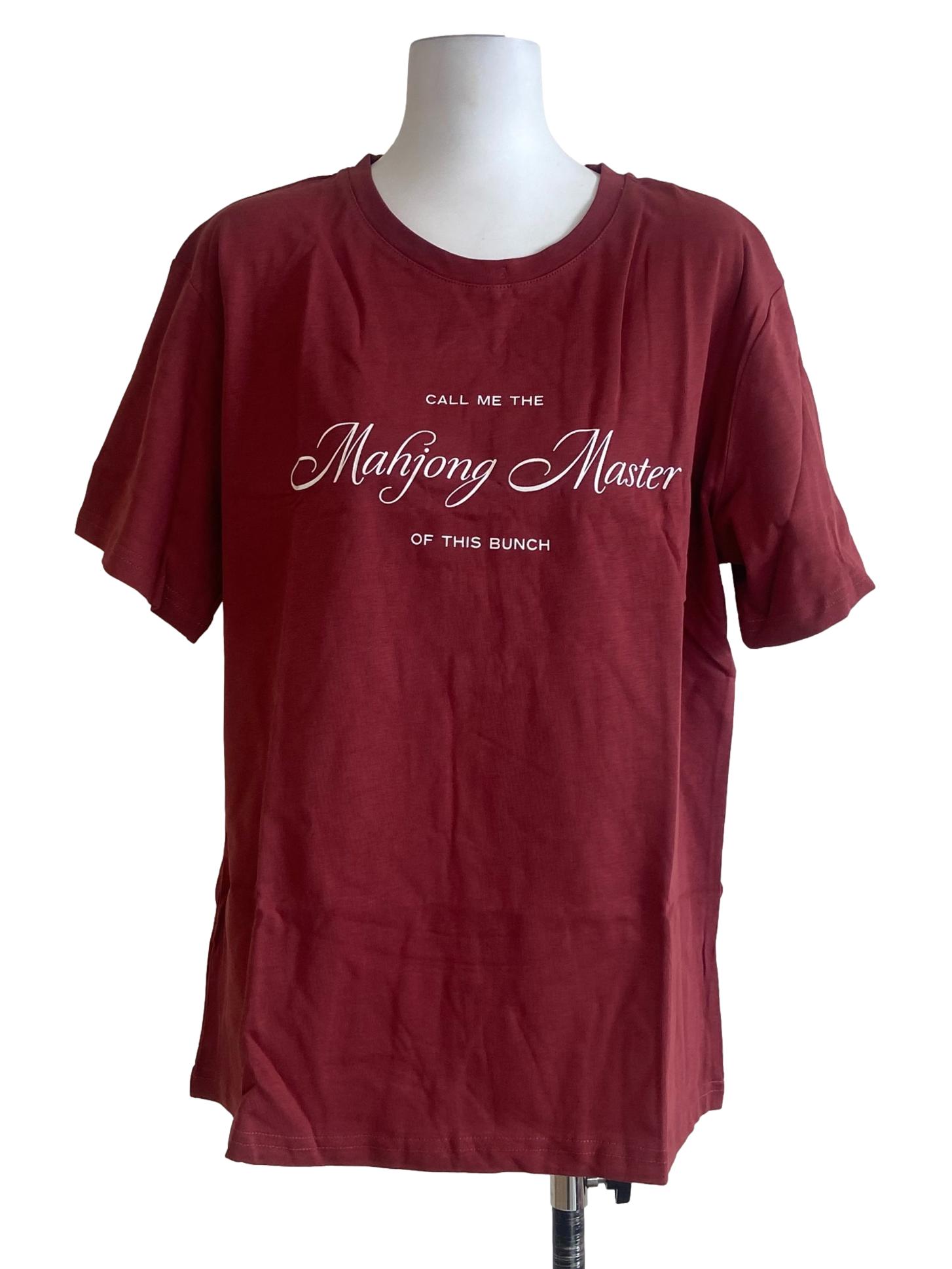 Red Personali-Tees - Mahjong Master