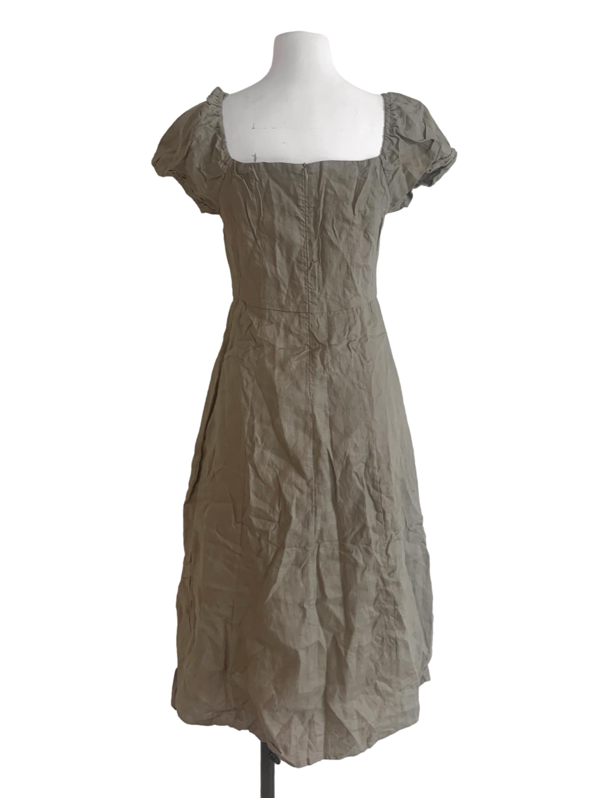 Peanut Brown Empire Dress TEM