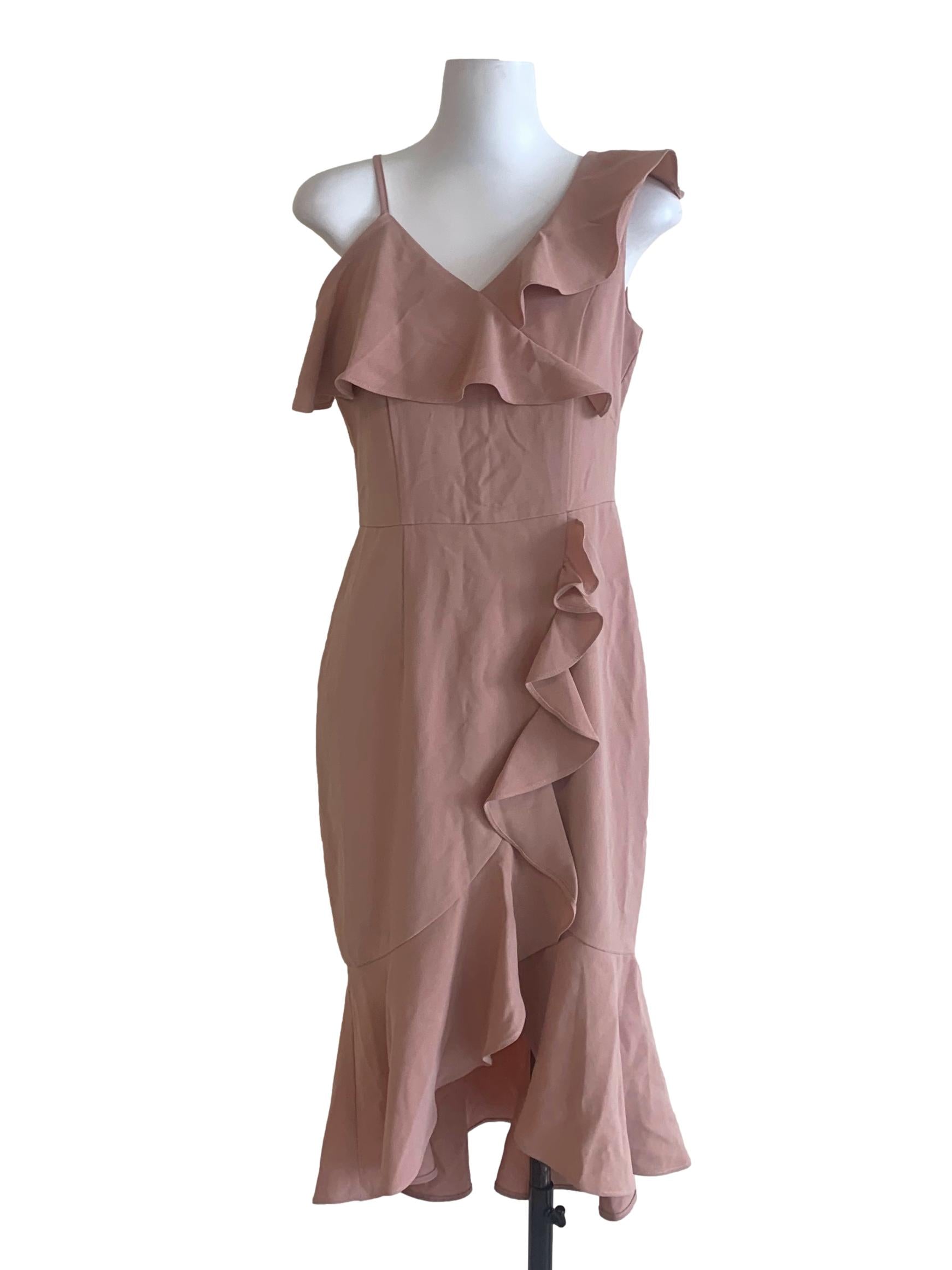 Salmon Pink Slip Dress