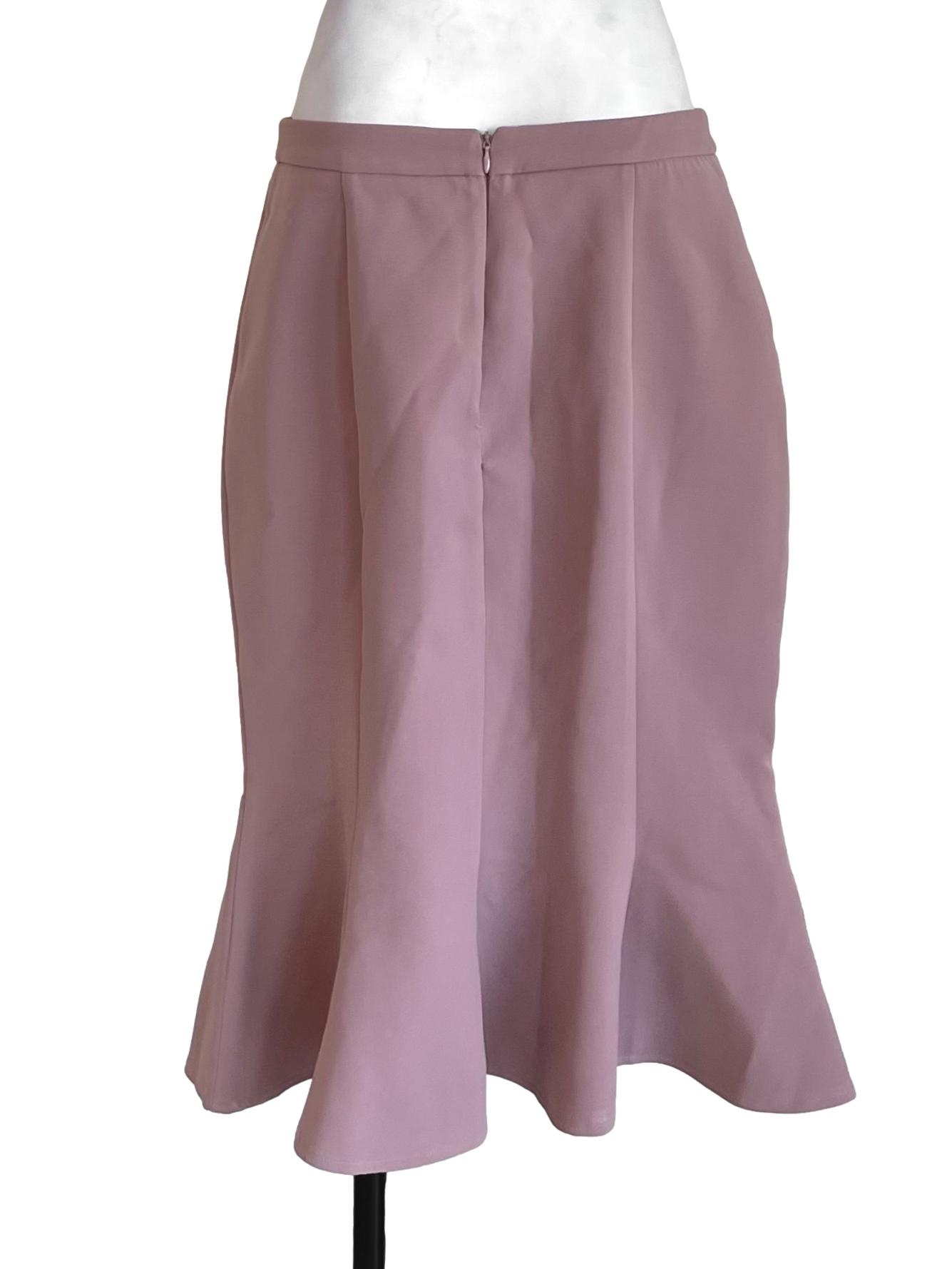 Mauve Nude Trumpet Skirt LB