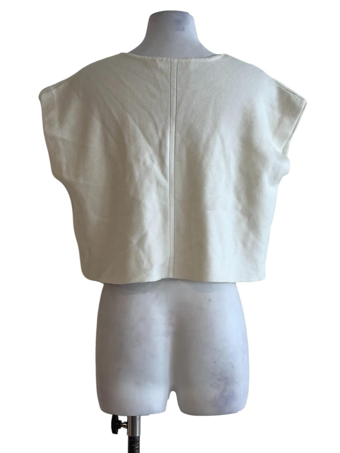 White V-Neckline Blouse