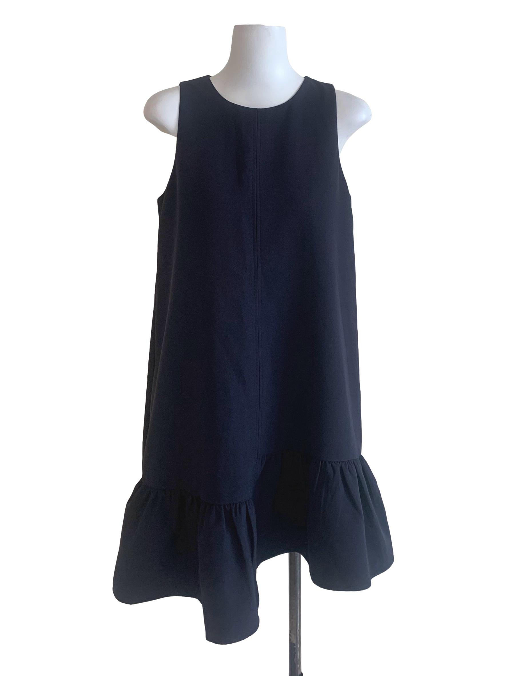 Navy Blue Trapezoid Dress
