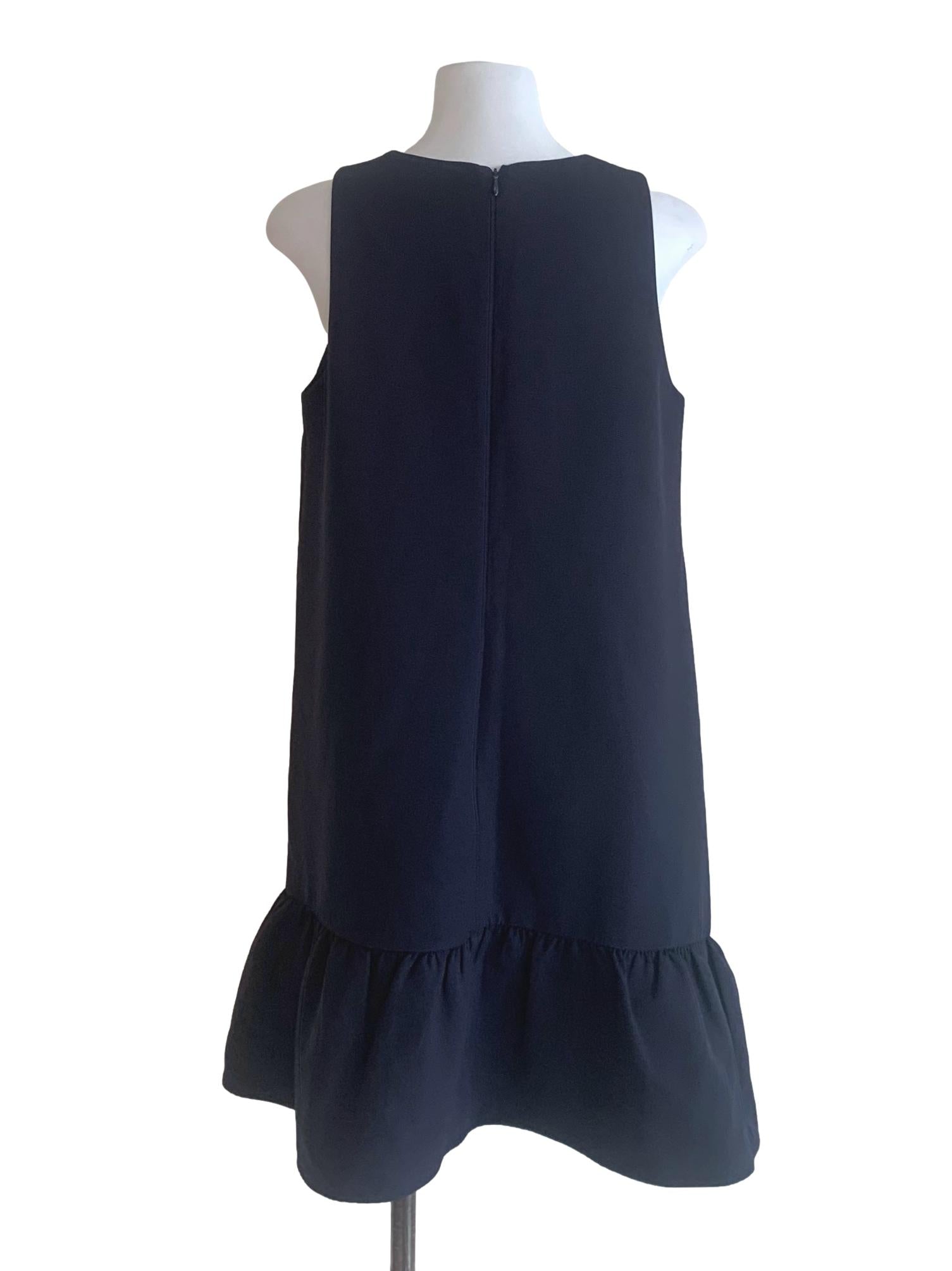 Navy Blue Trapezoid Dress