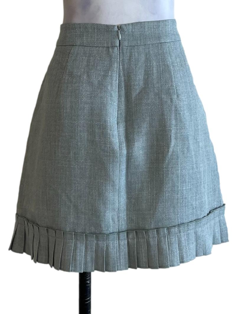 Teal Blue High-Waisted Mini Skirt