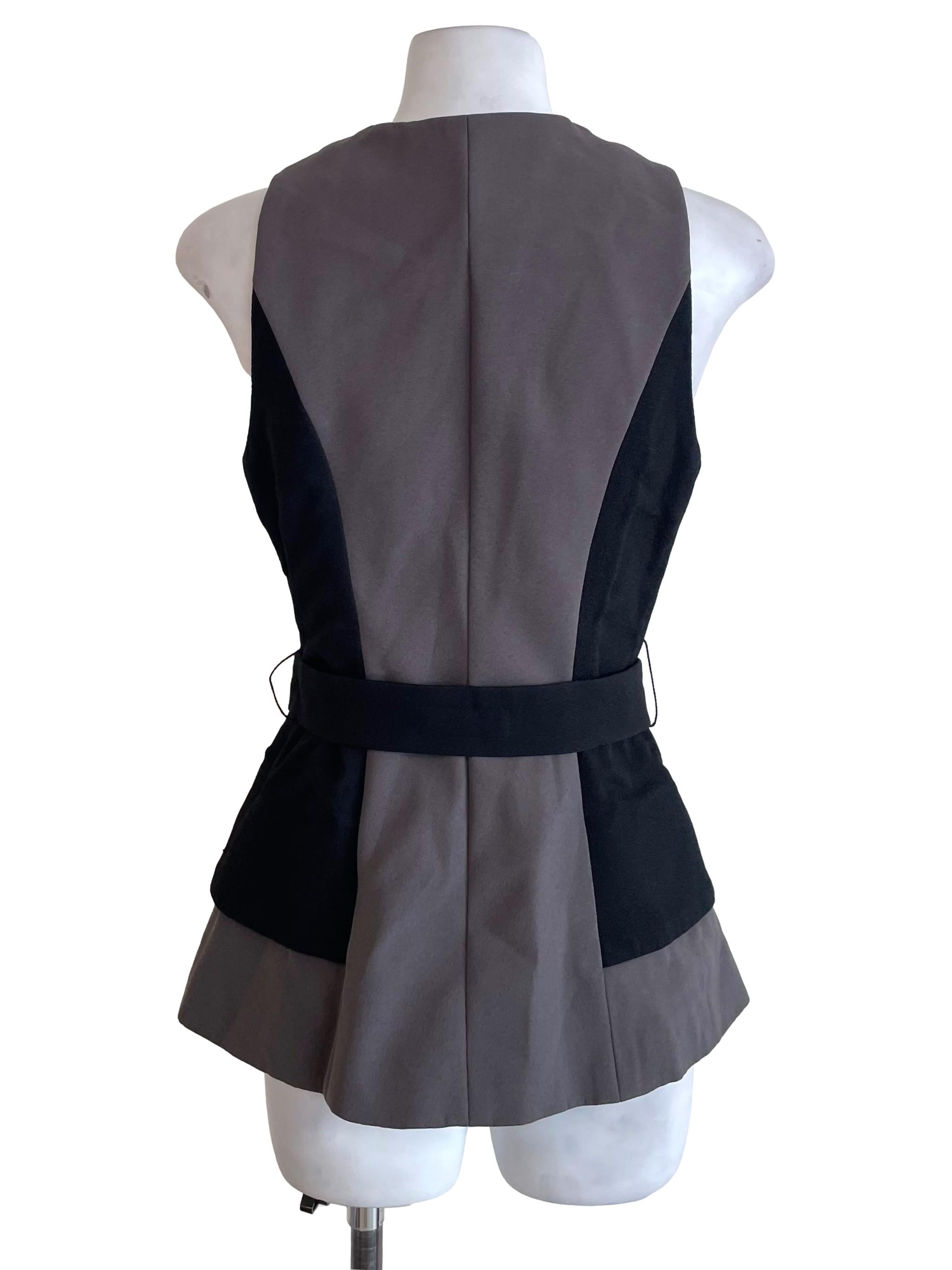Ash Cedar Brown Overlay Slim Zip Up Top