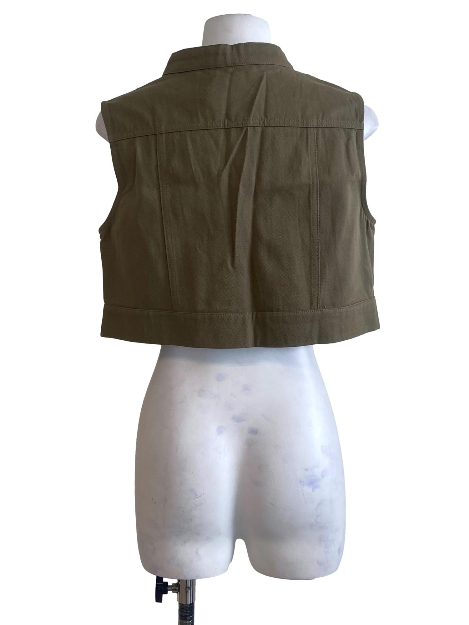Green Zenia Utility Vest Top