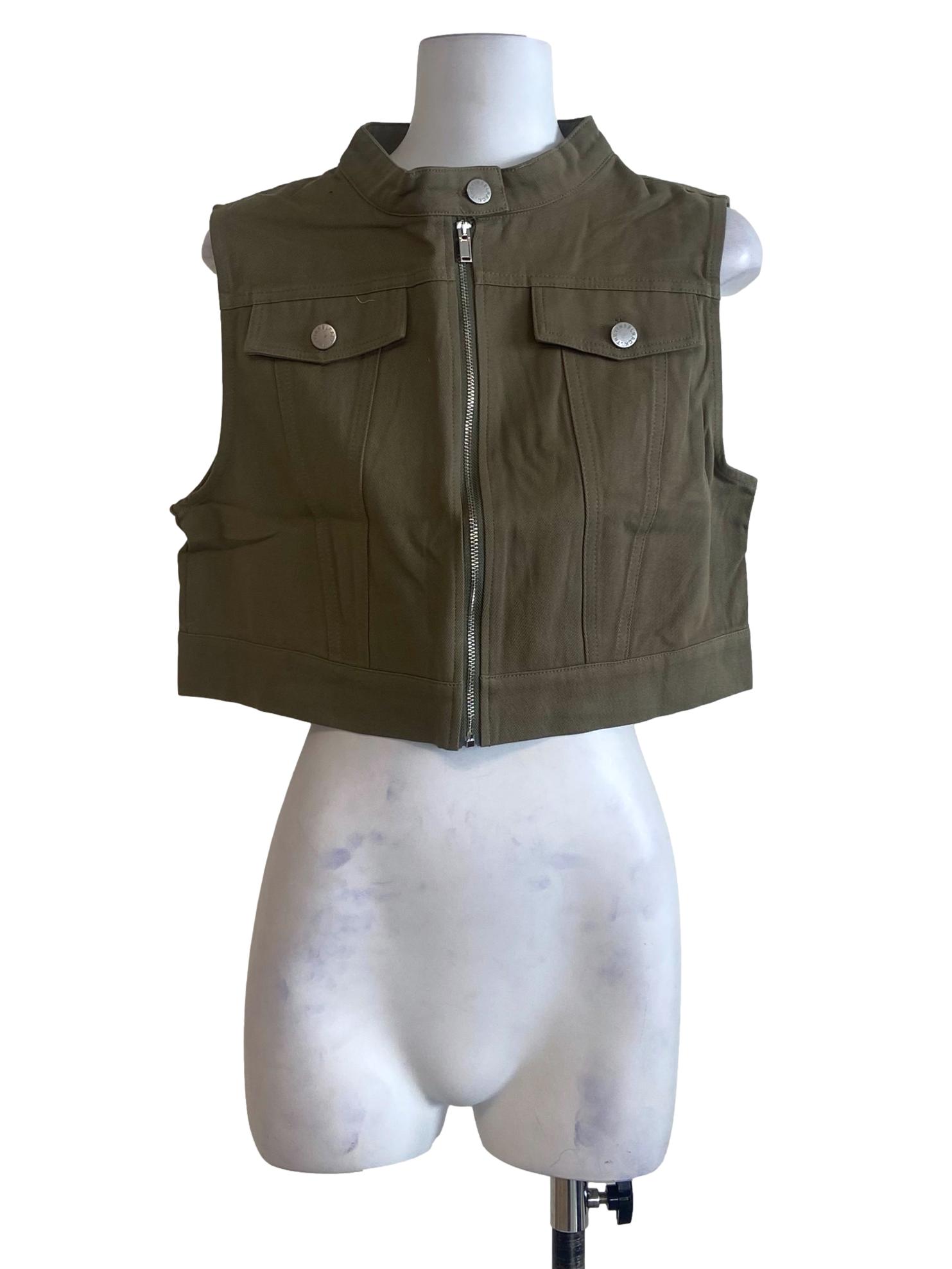Green Zenia Utility Vest Top