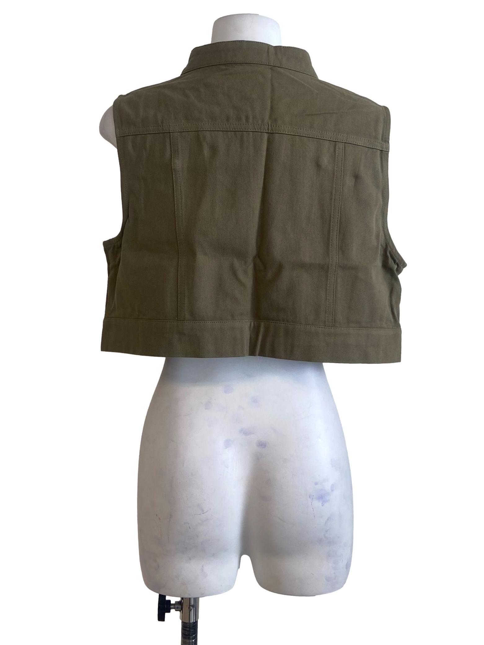 Green Zenia Utility Vest Top