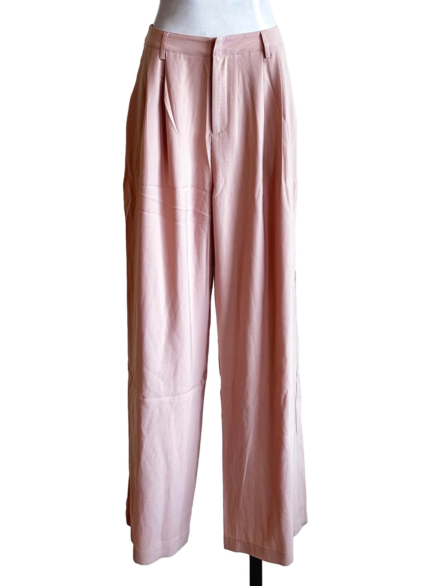 Rose Pink Plain Pants