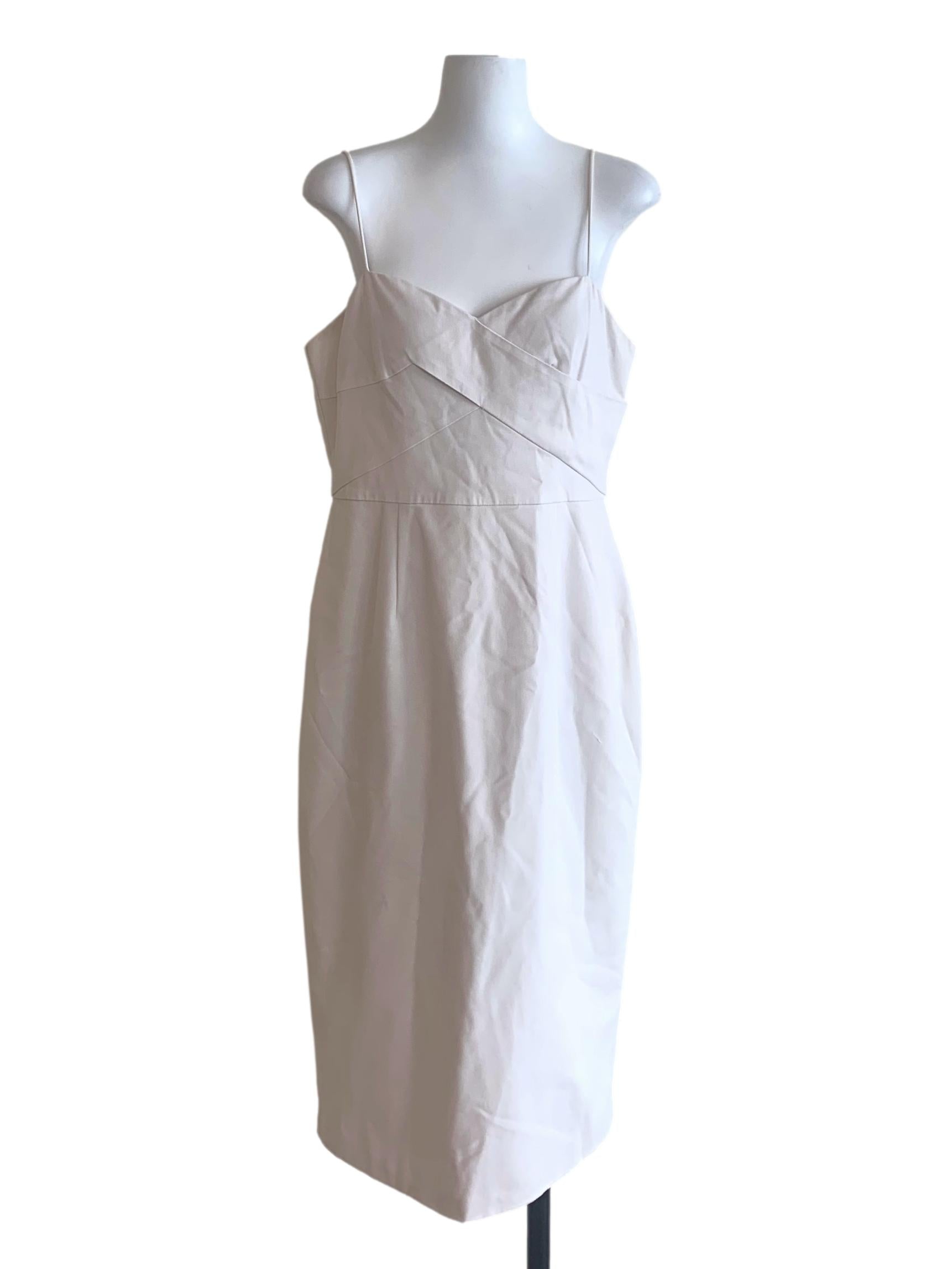 Pearl White Spaghetti Strap Dress LB