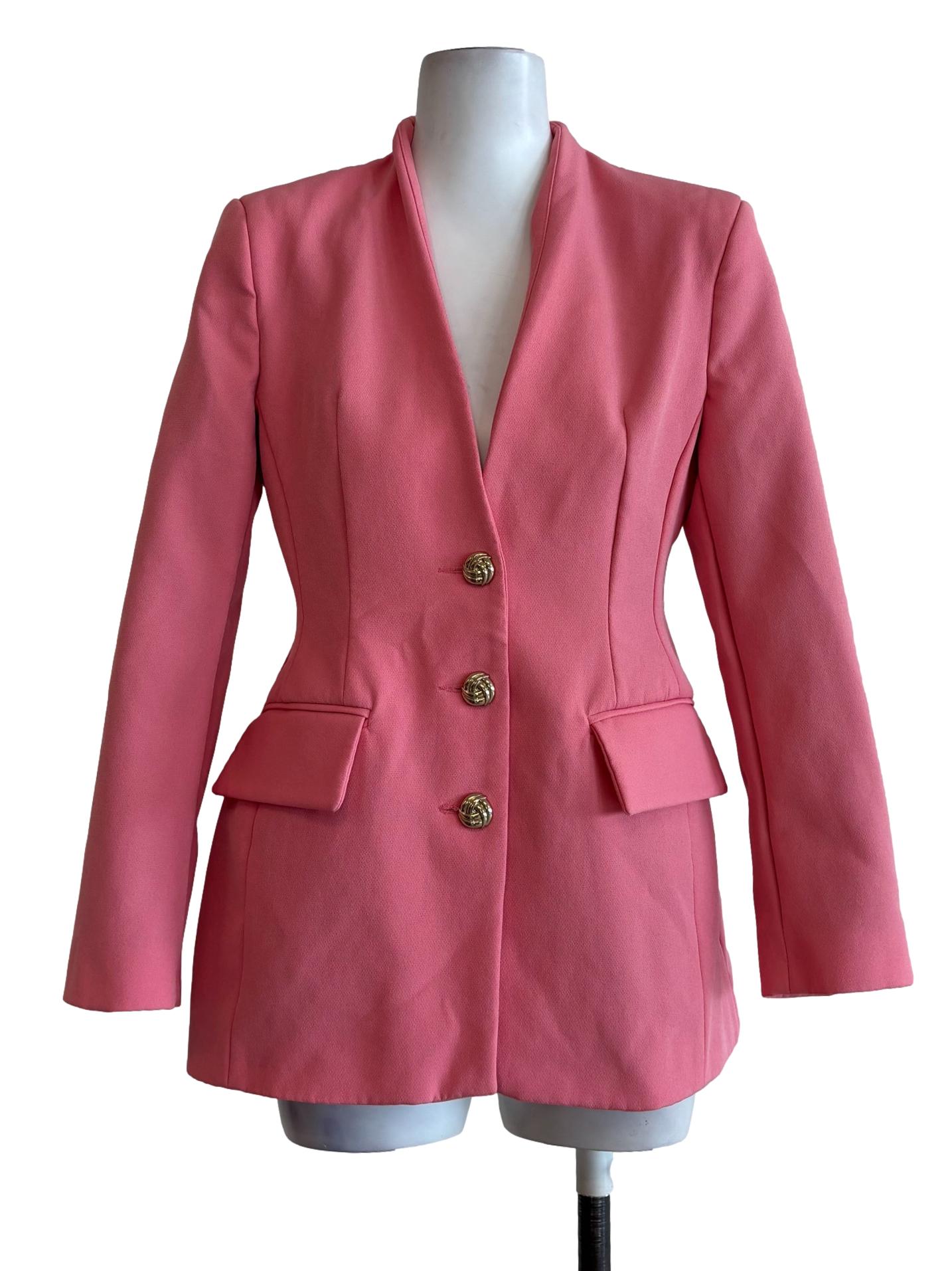 Coral Pink Hourglass Jacket