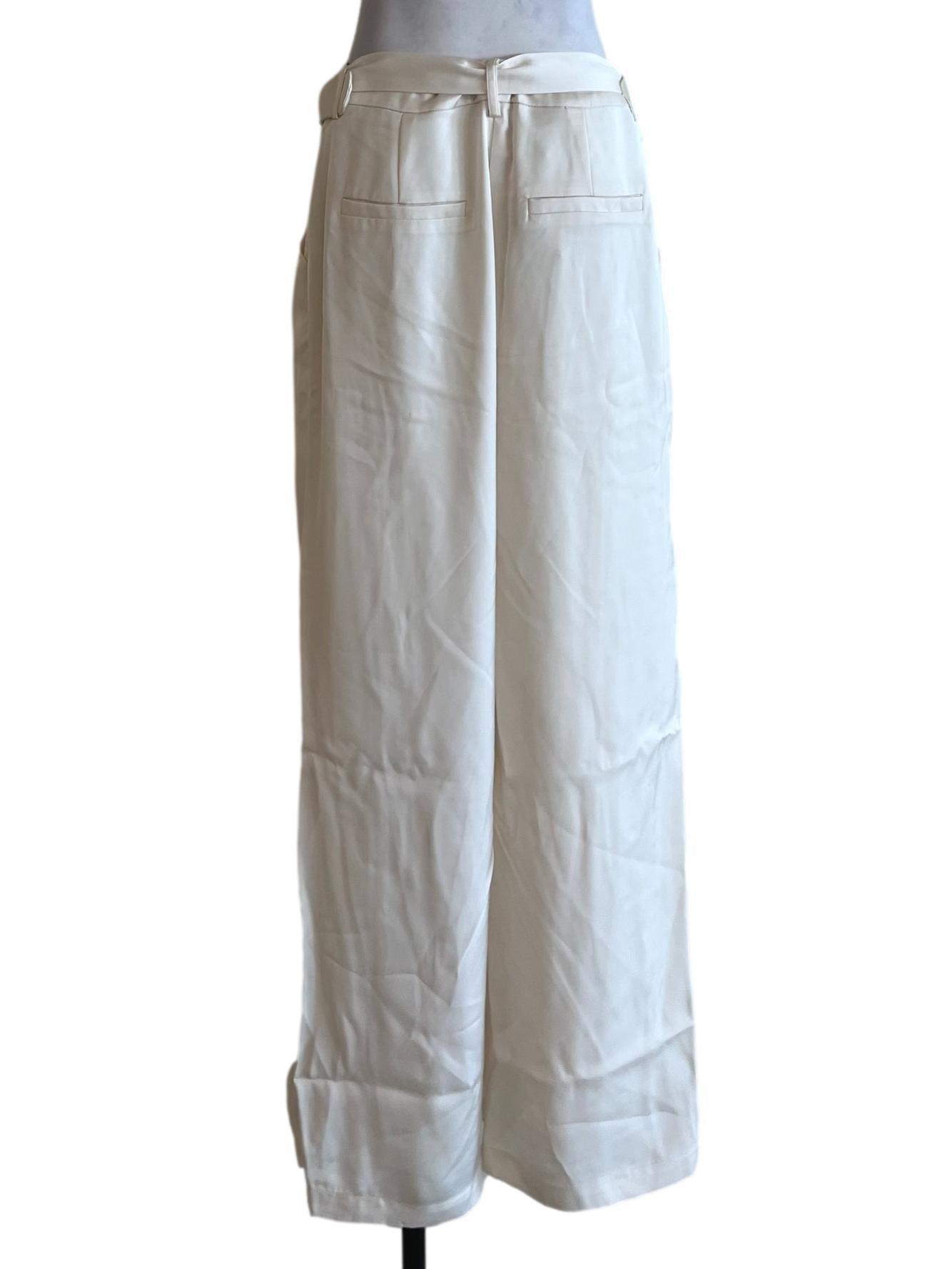 White Plain Formal Pants