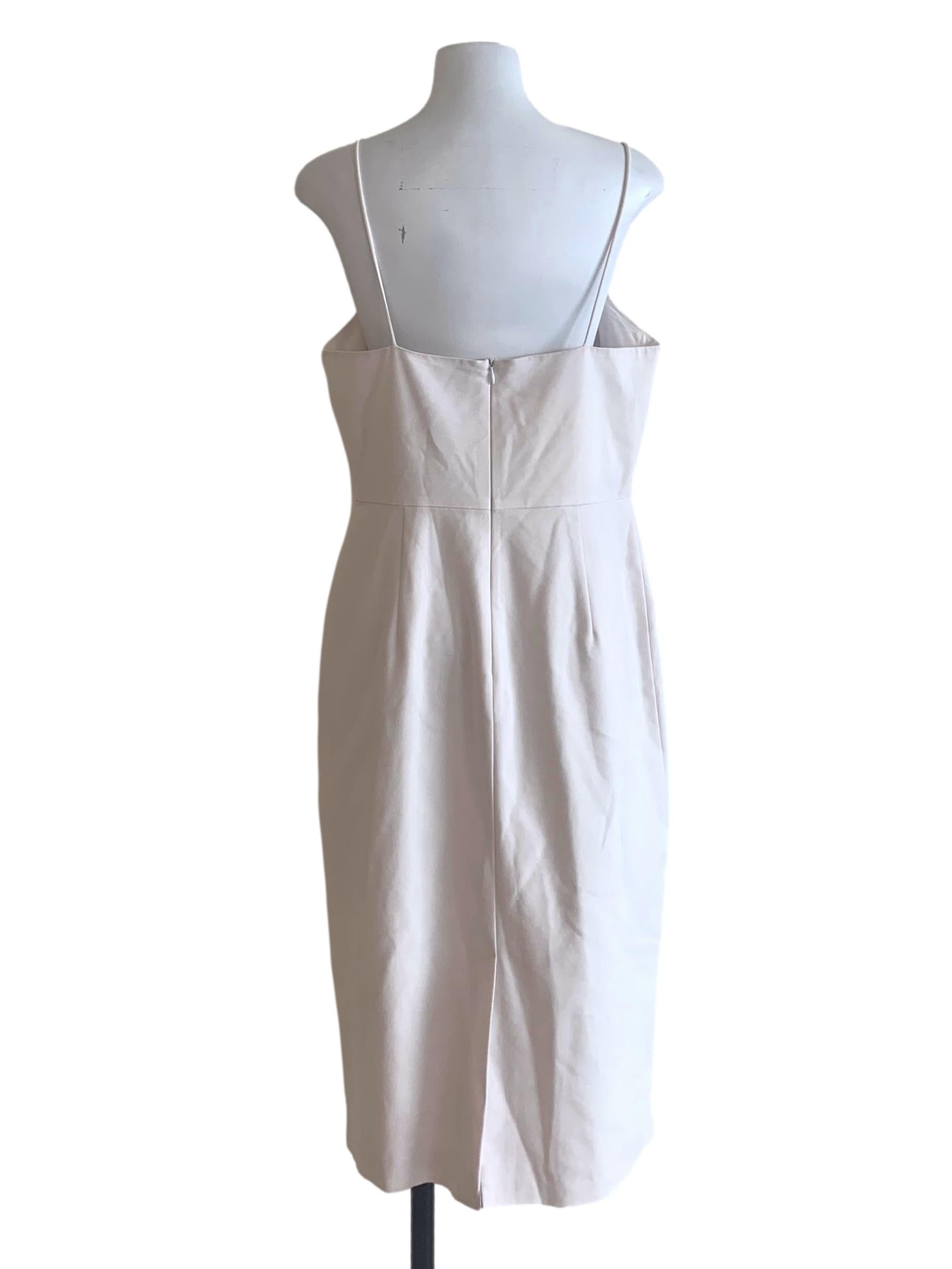 Pearl White Spaghetti Strap Dress LB