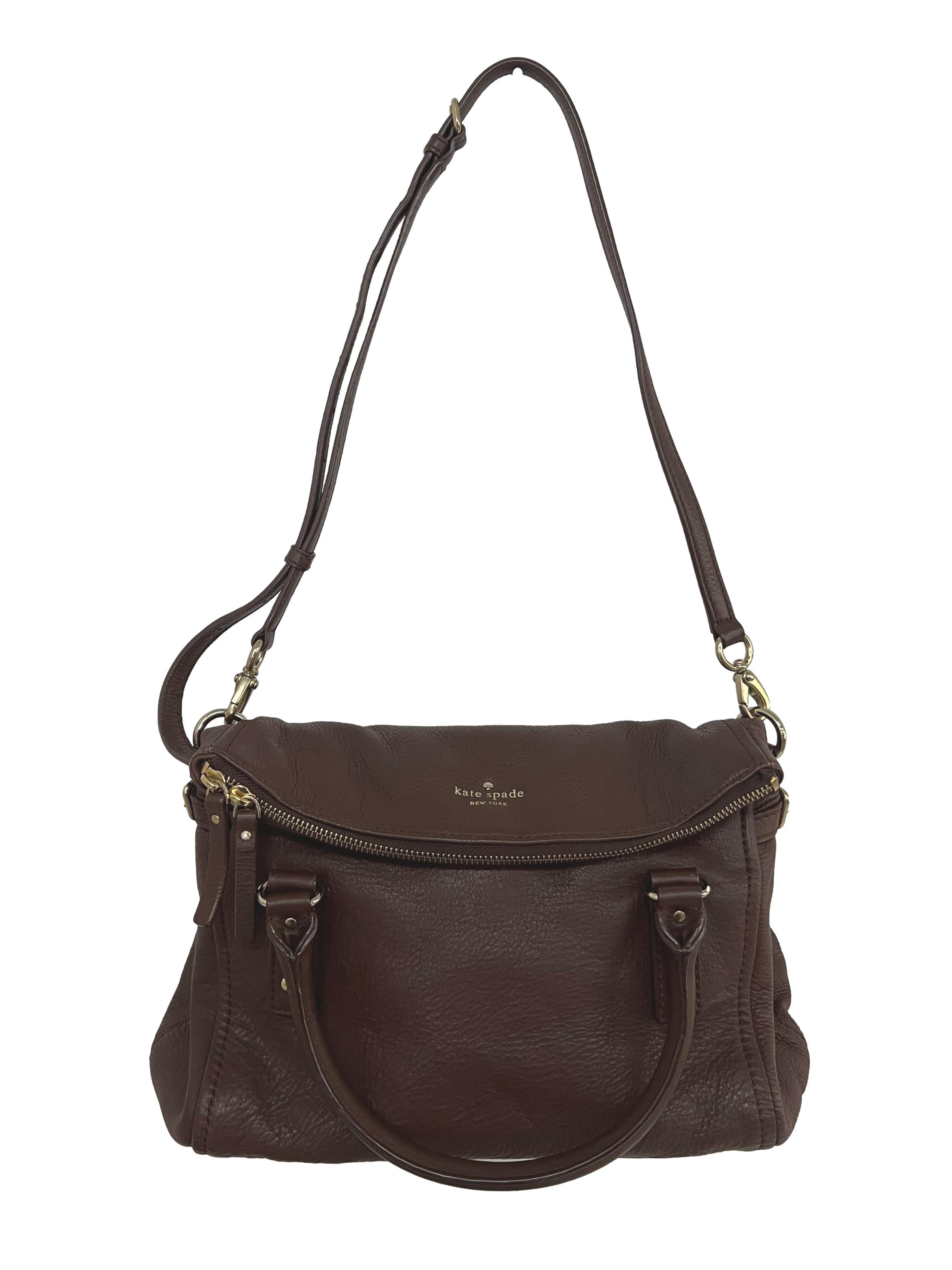 Brown PU Leather Handbag