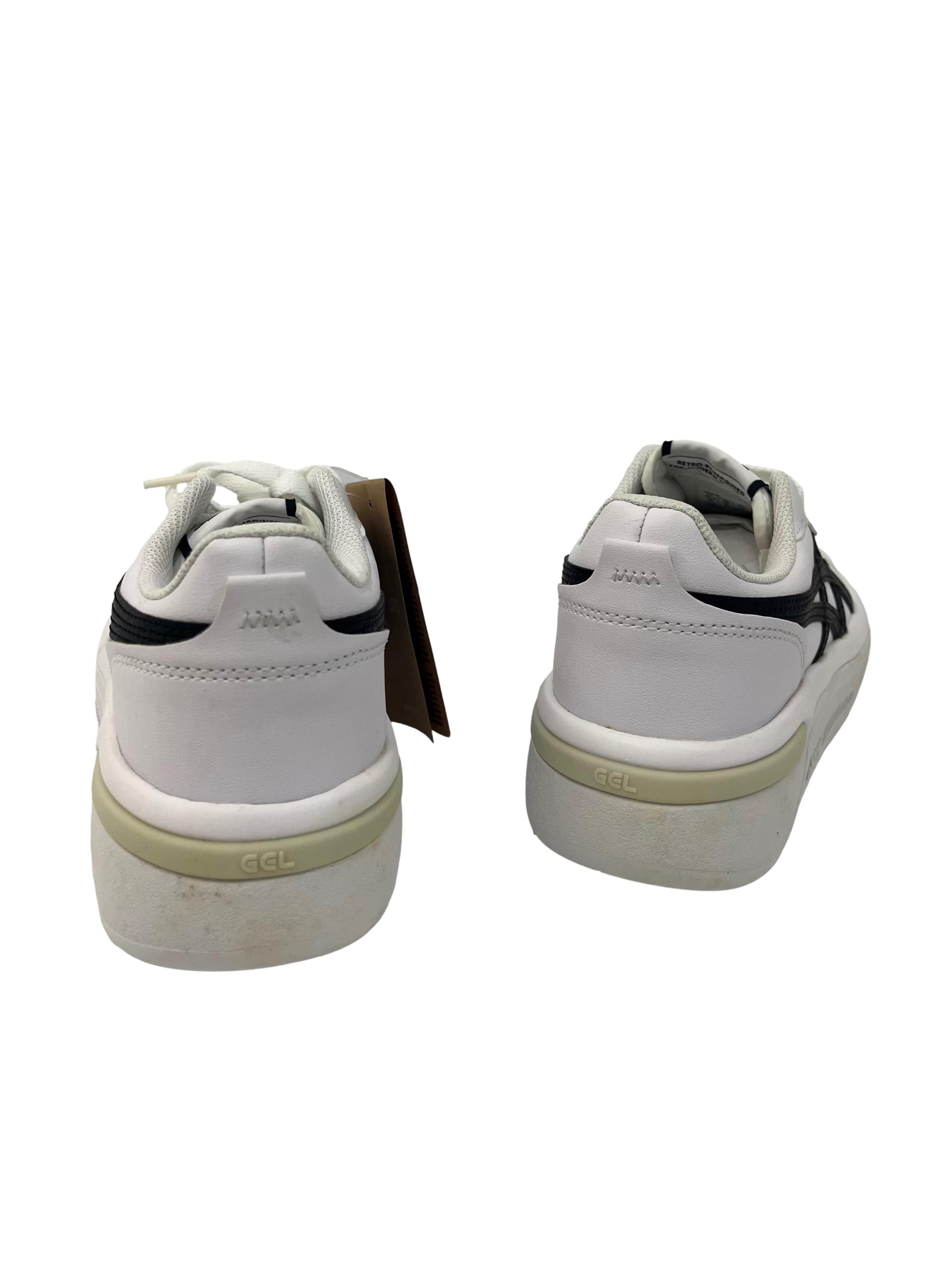 White Sneakers With Black Details