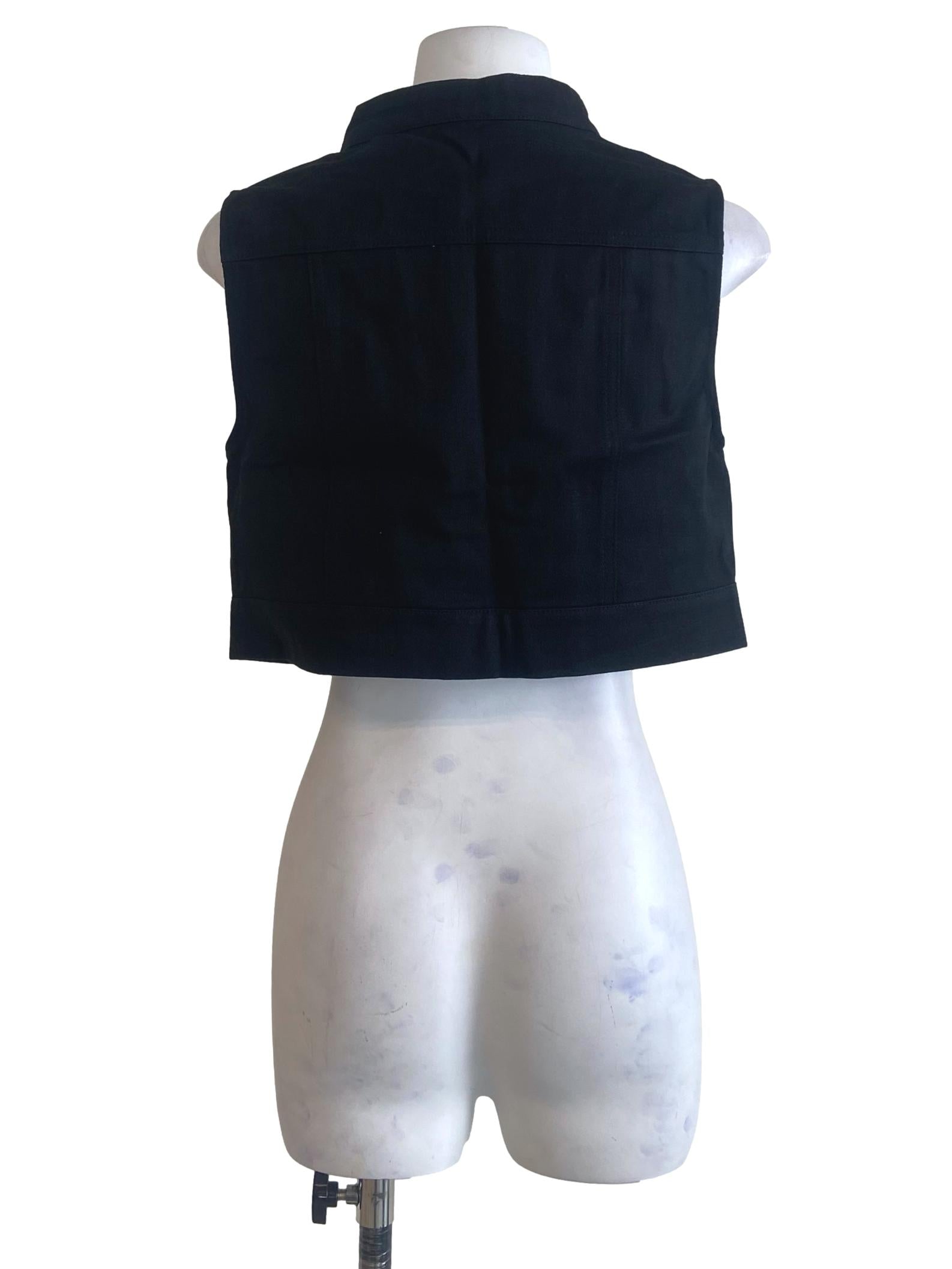 Black Zenia Utility Vest Top