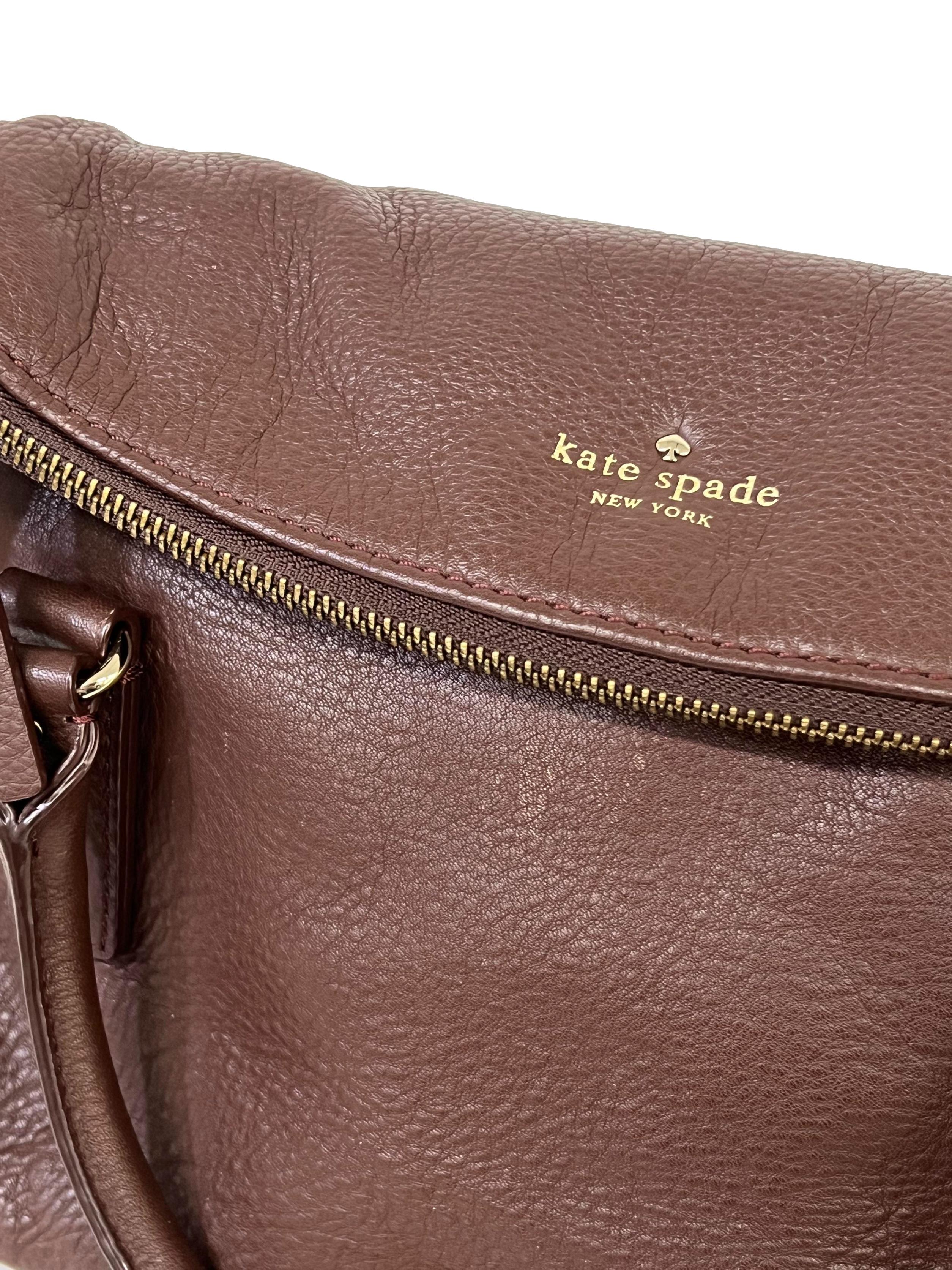 Brown PU Leather Handbag