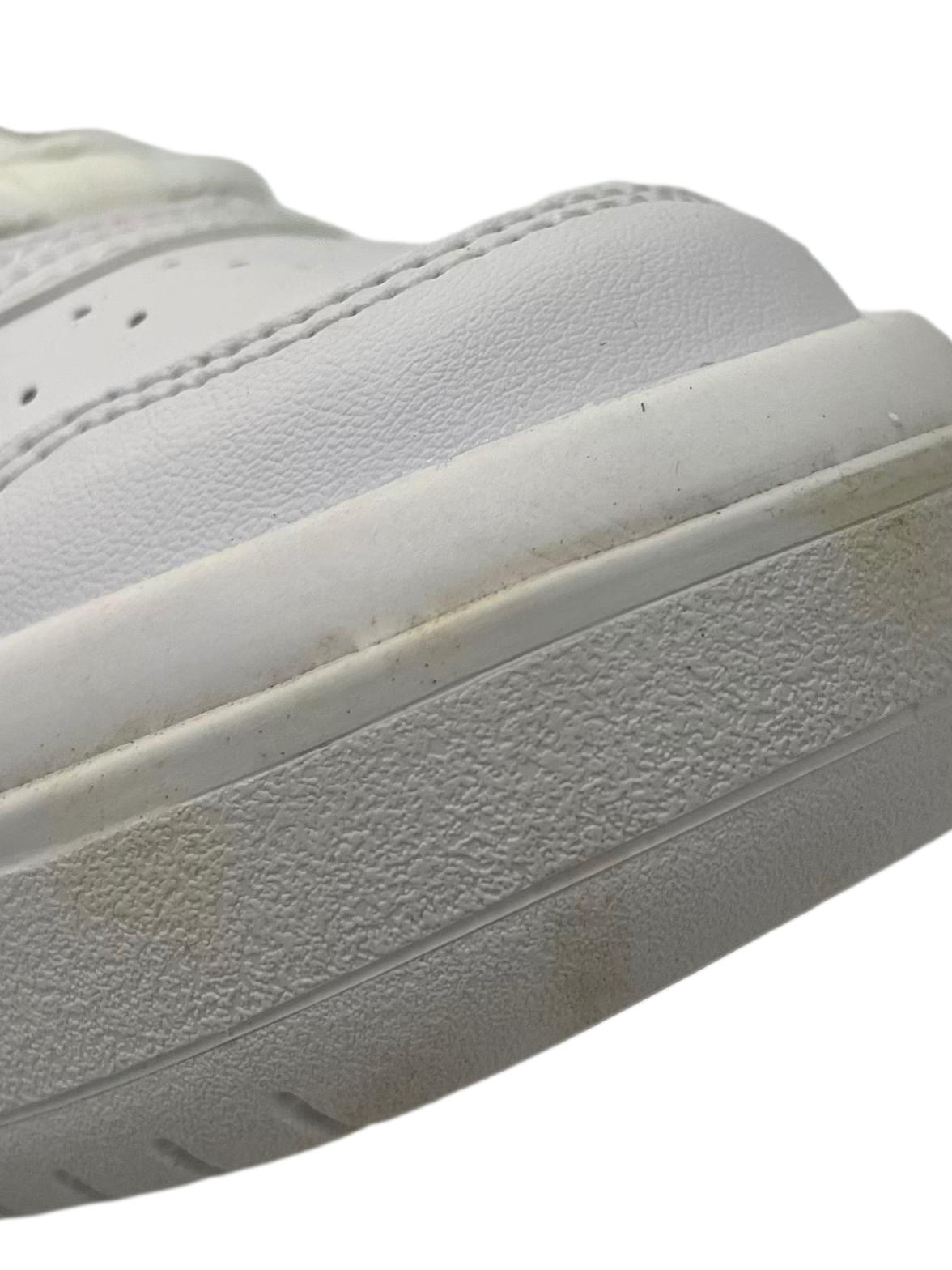 White Sneakers With Black Details