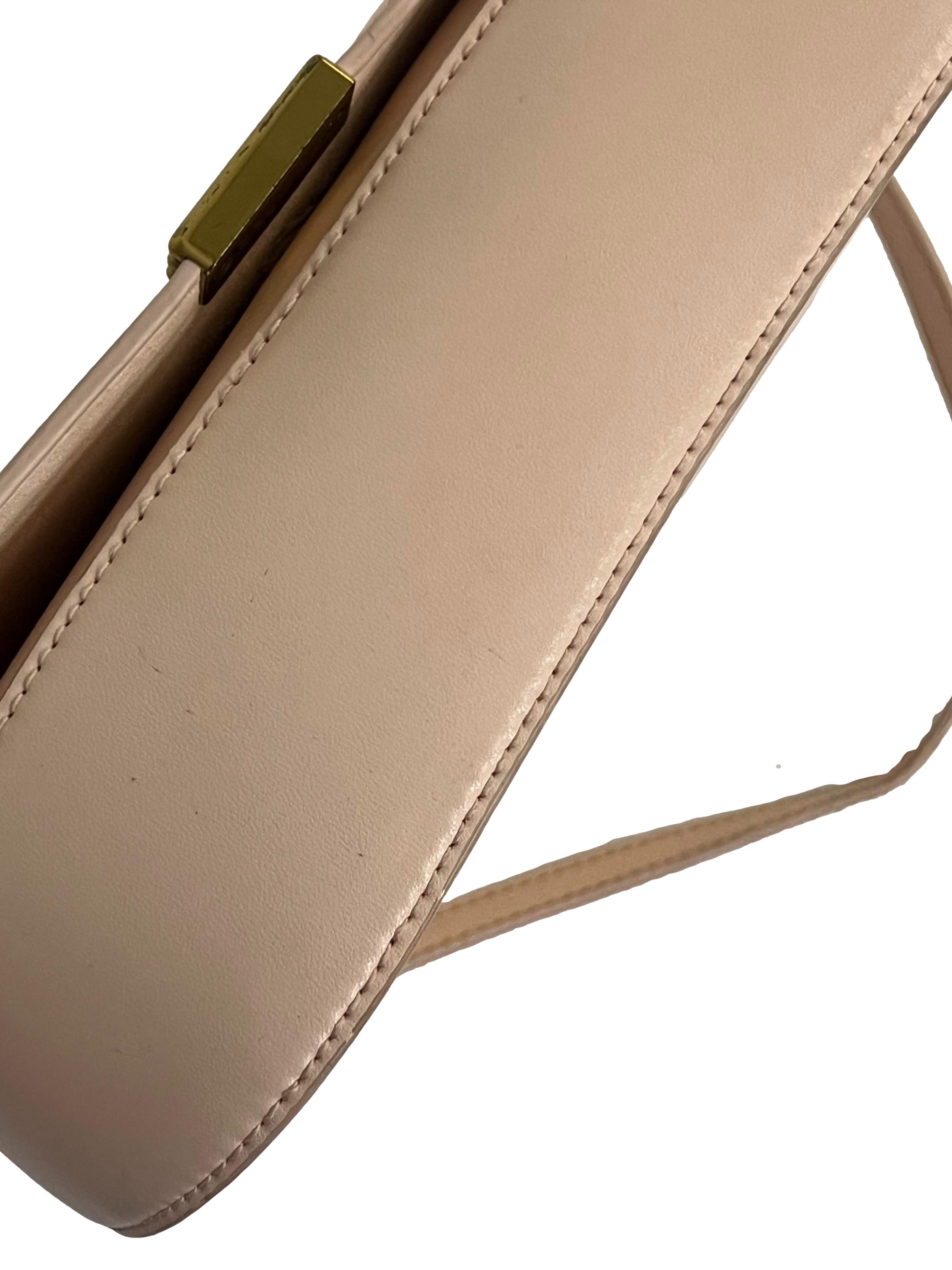 Pink PU Leather Shoulder Bag