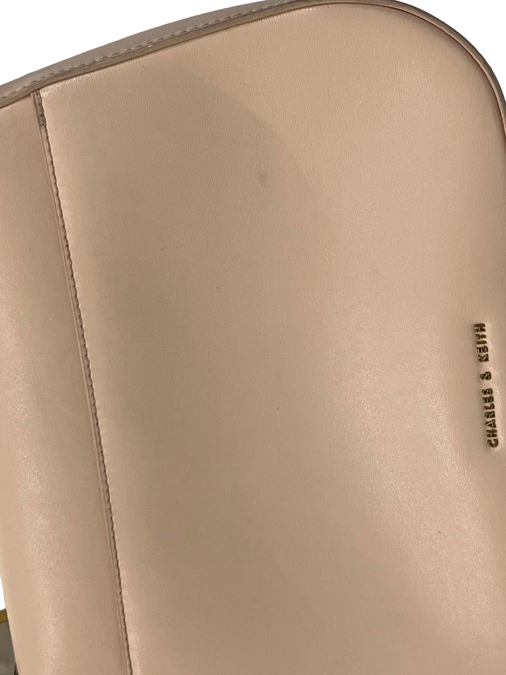 Pink PU Leather Shoulder Bag