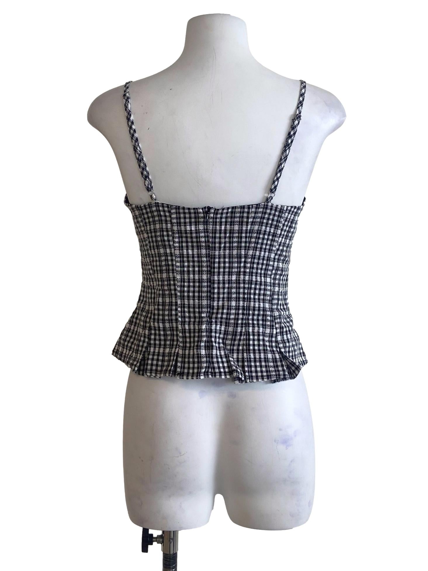 Black Lelia Pleated Top