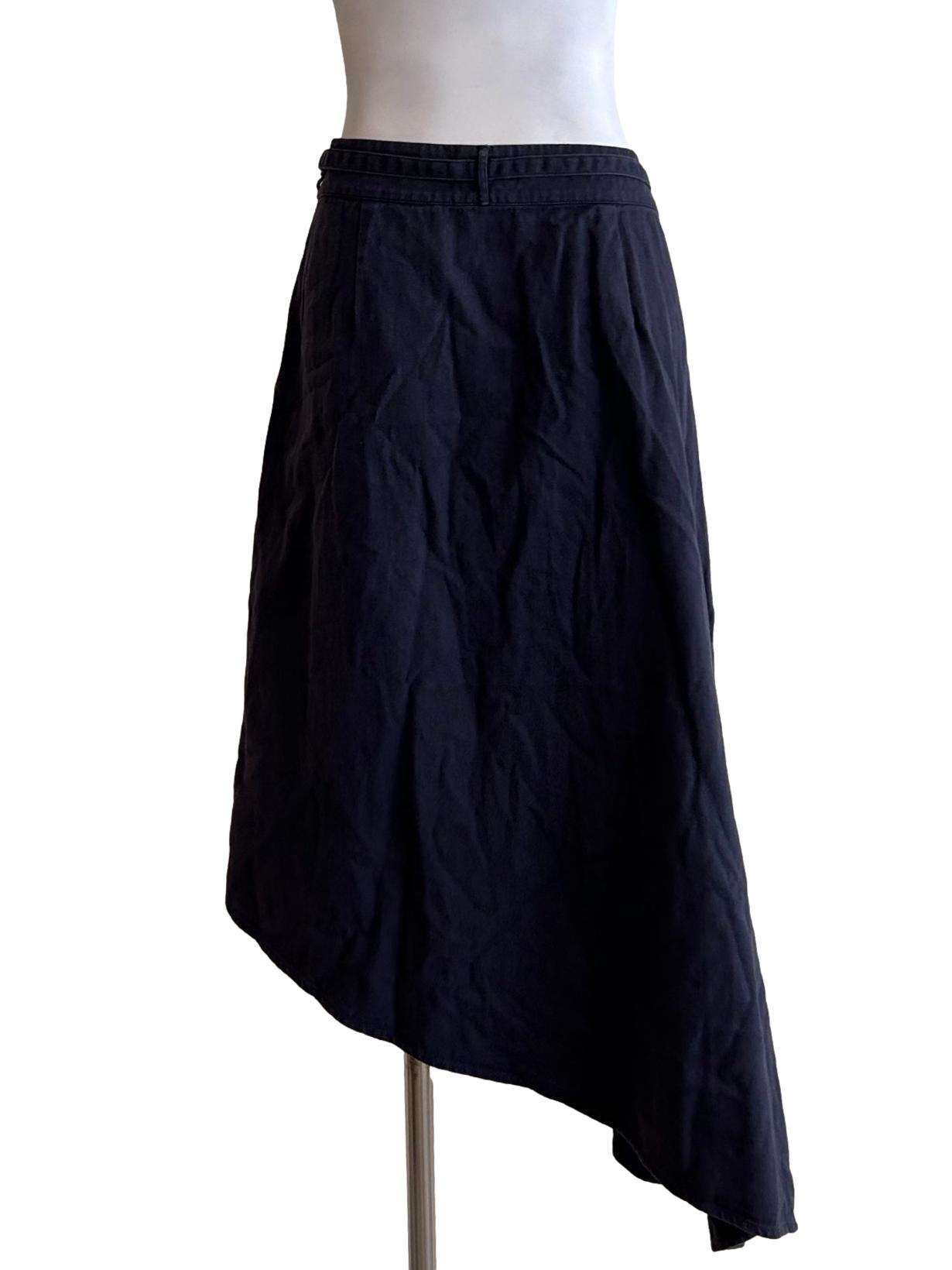 Mallorca Organic Cotton Asymmetric Skirt In Summer Night CSN