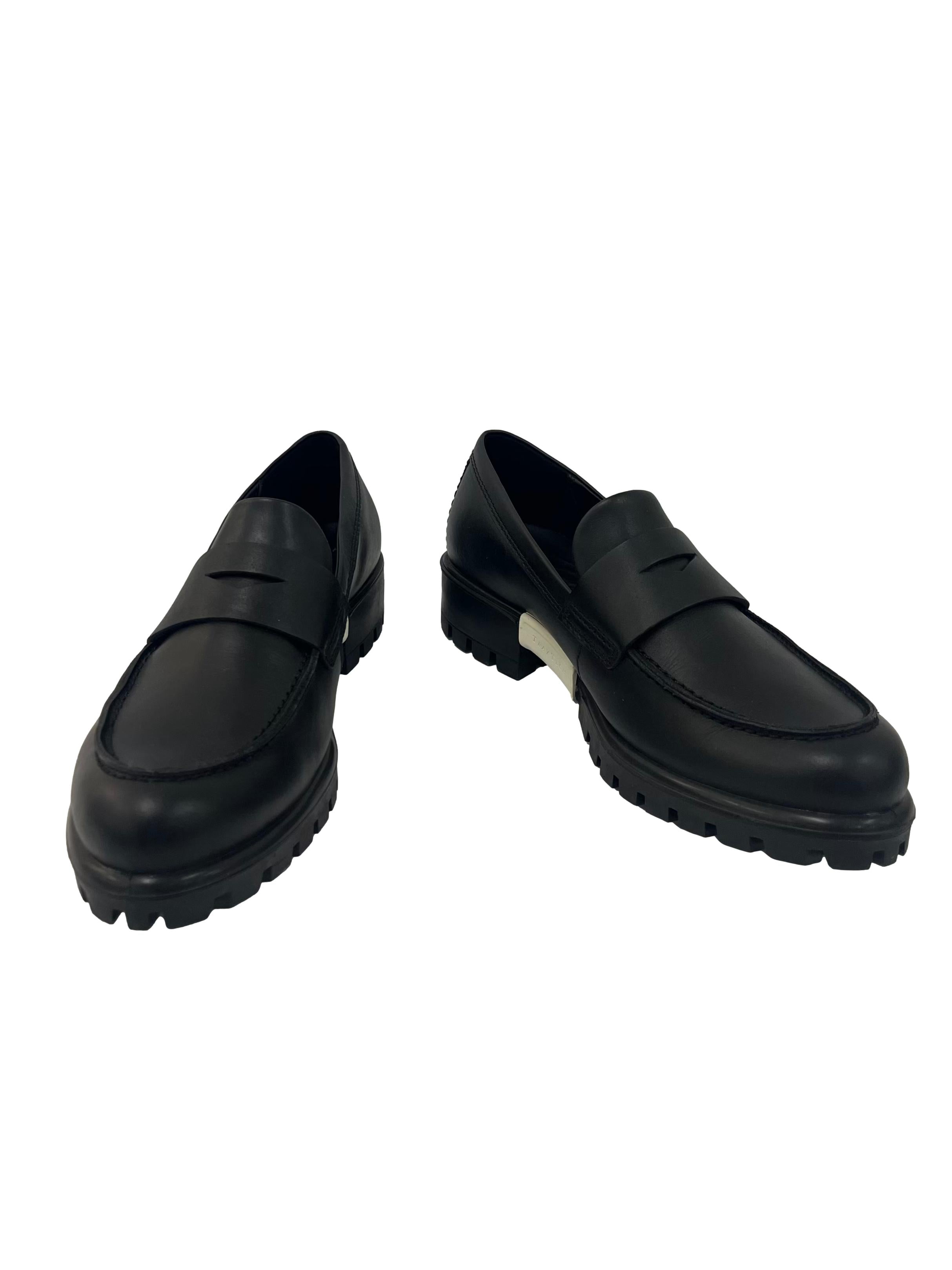Black Heeled Loafers