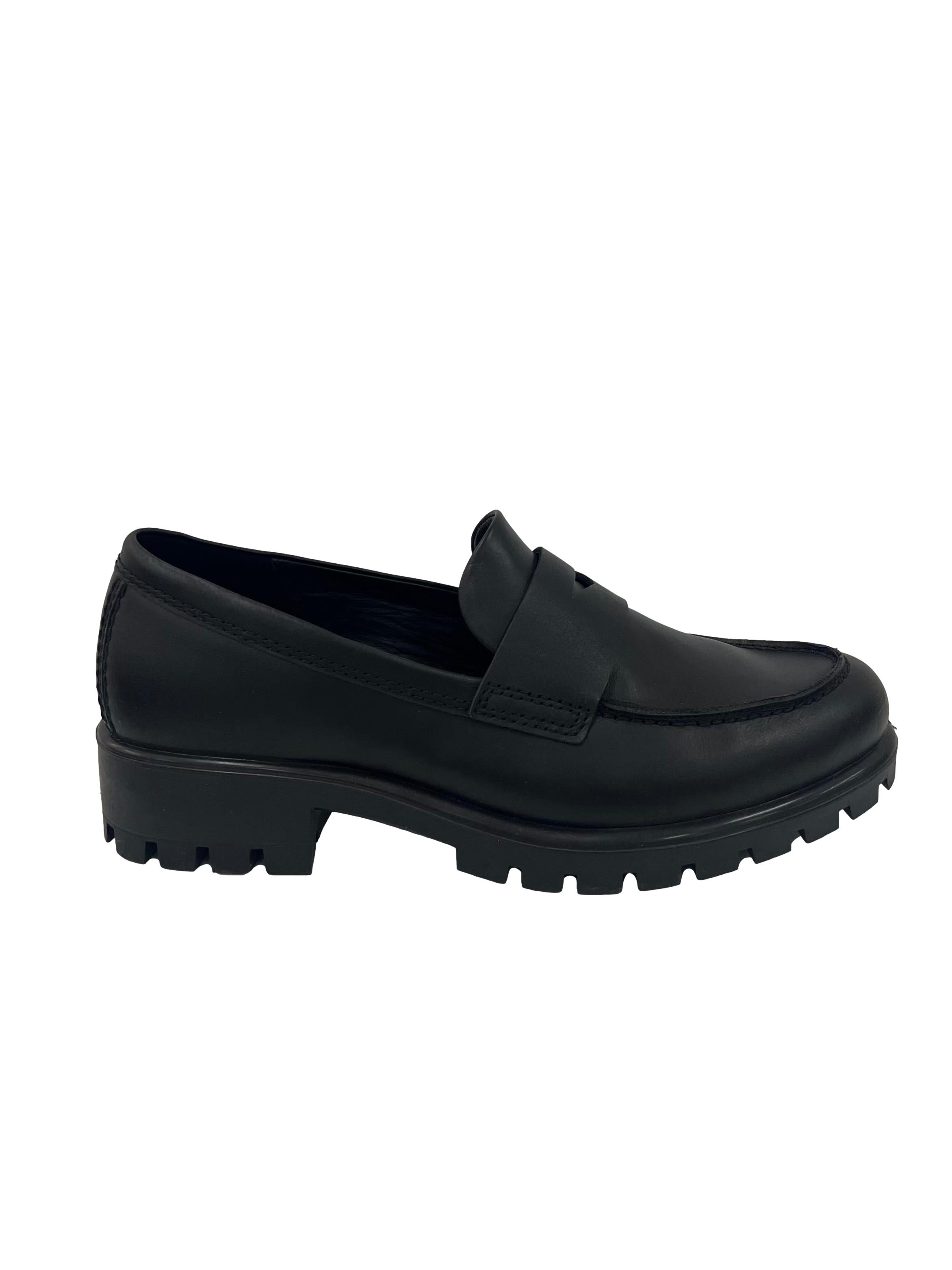 Black Heeled Loafers