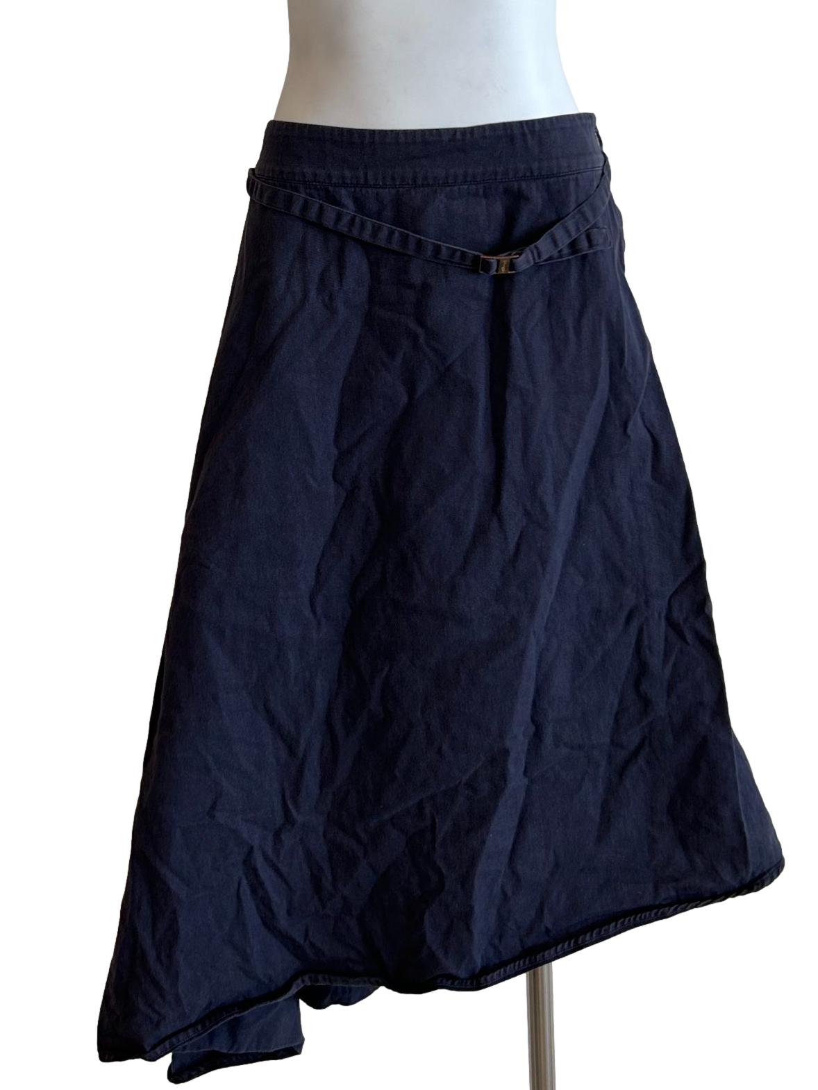 Mallorca Organic Cotton Asymmetric Skirt In Summer Night CSN