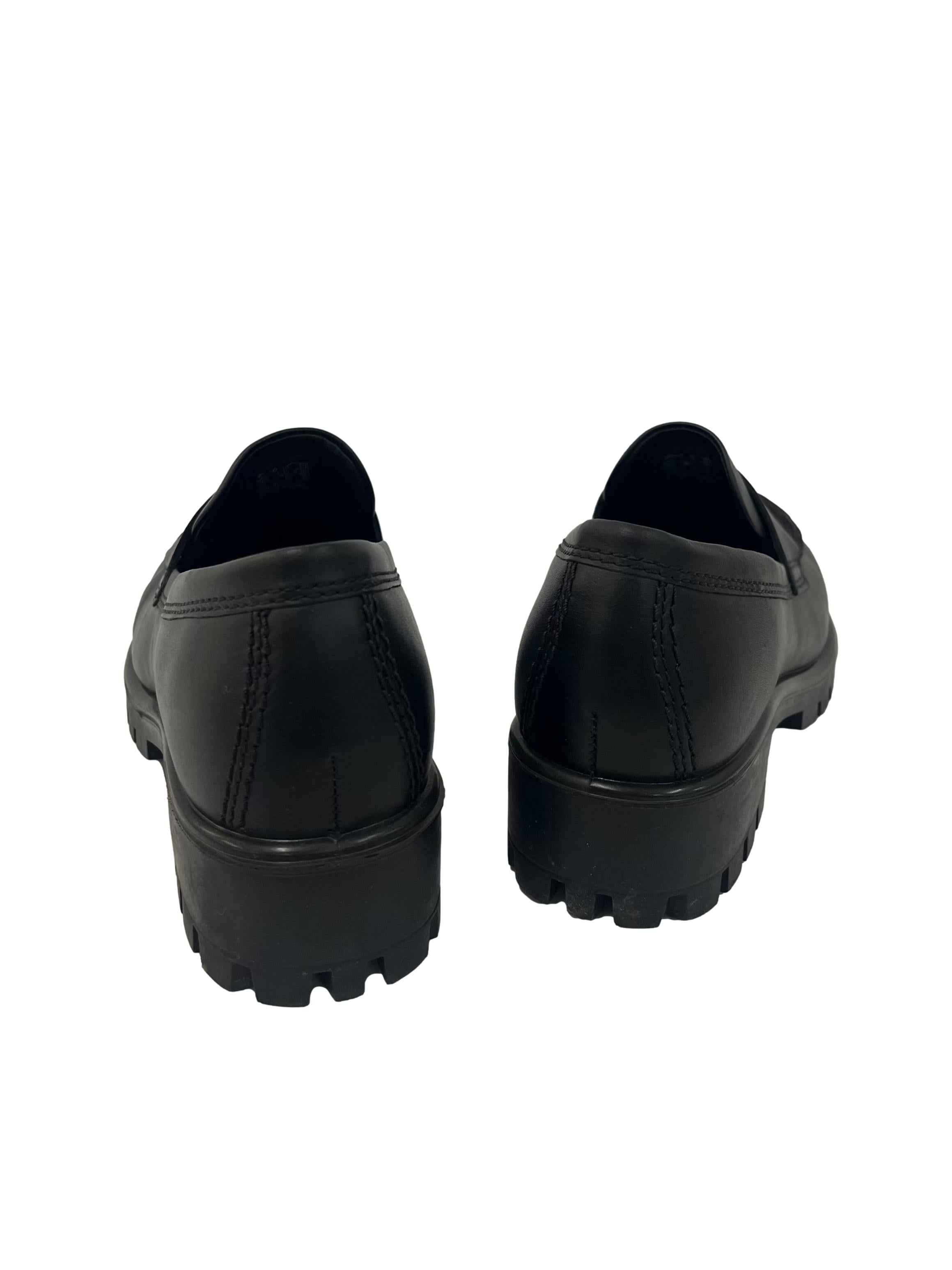 Black Heeled Loafers