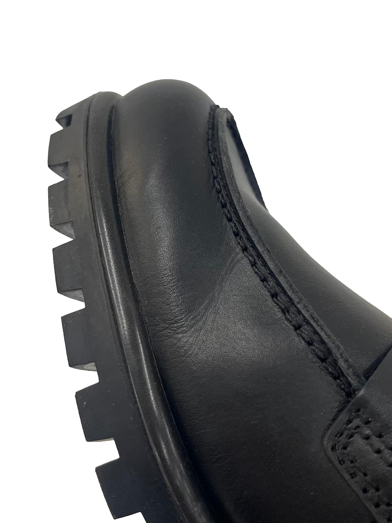 Black Heeled Loafers