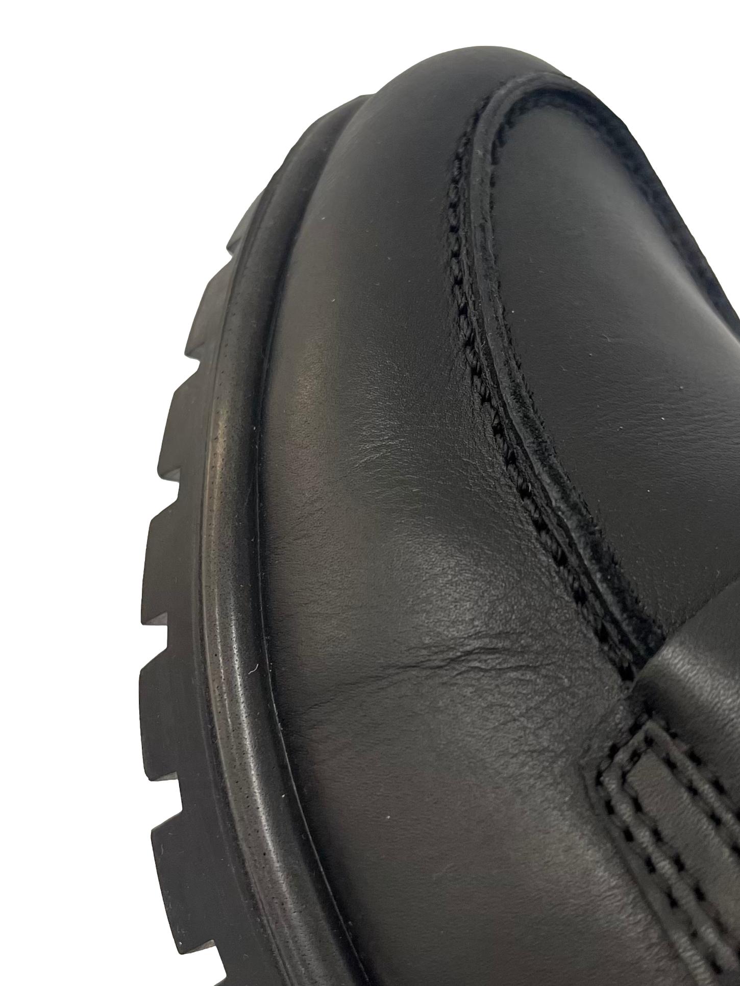 Black Heeled Loafers