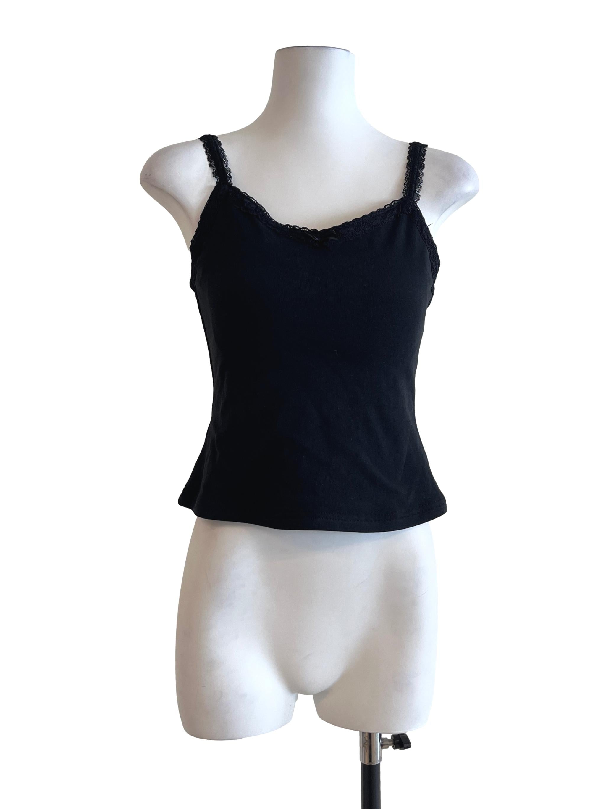 Pitch Black Scoop Sleeveless Top