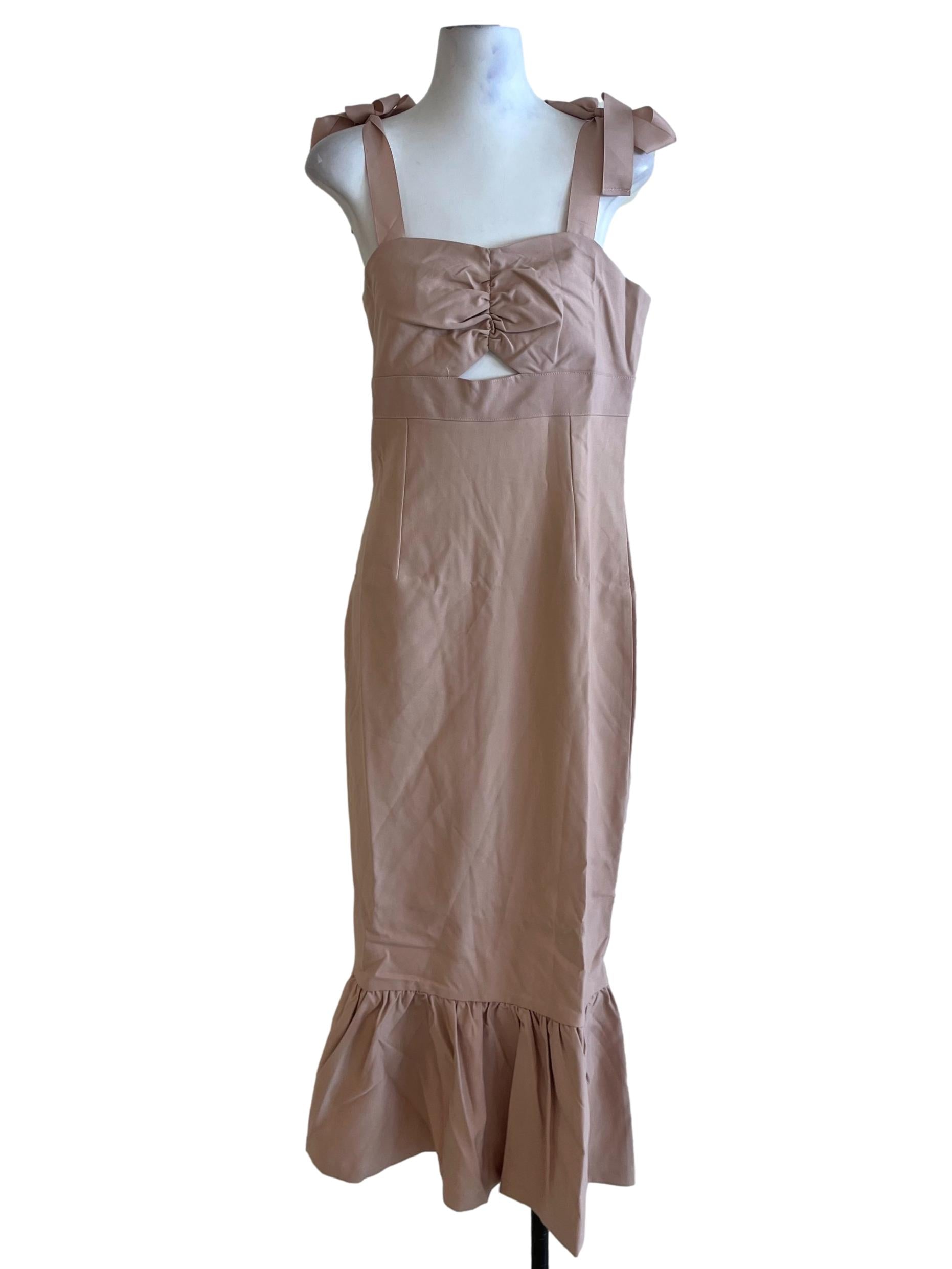 Blush Pink Sweetheart Neckline A-Line Dress