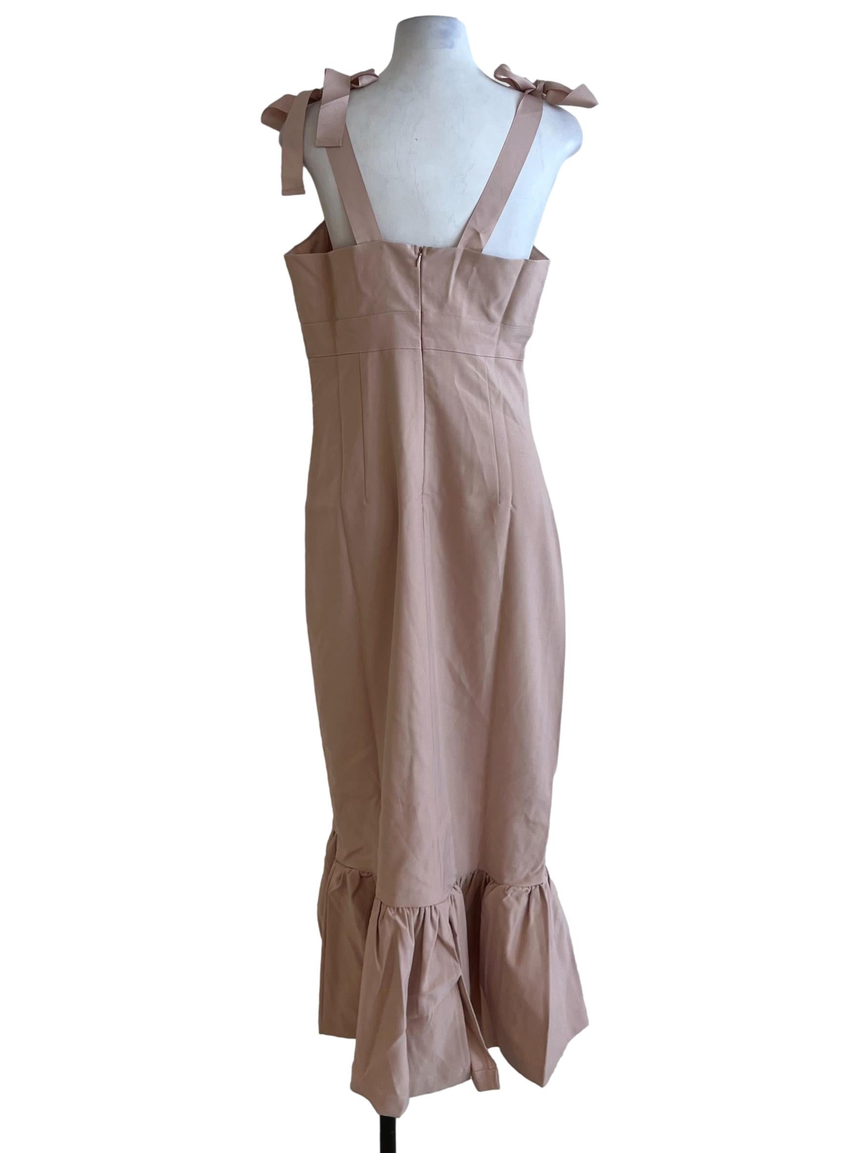 Blush Pink Sweetheart Neckline A-Line Dress
