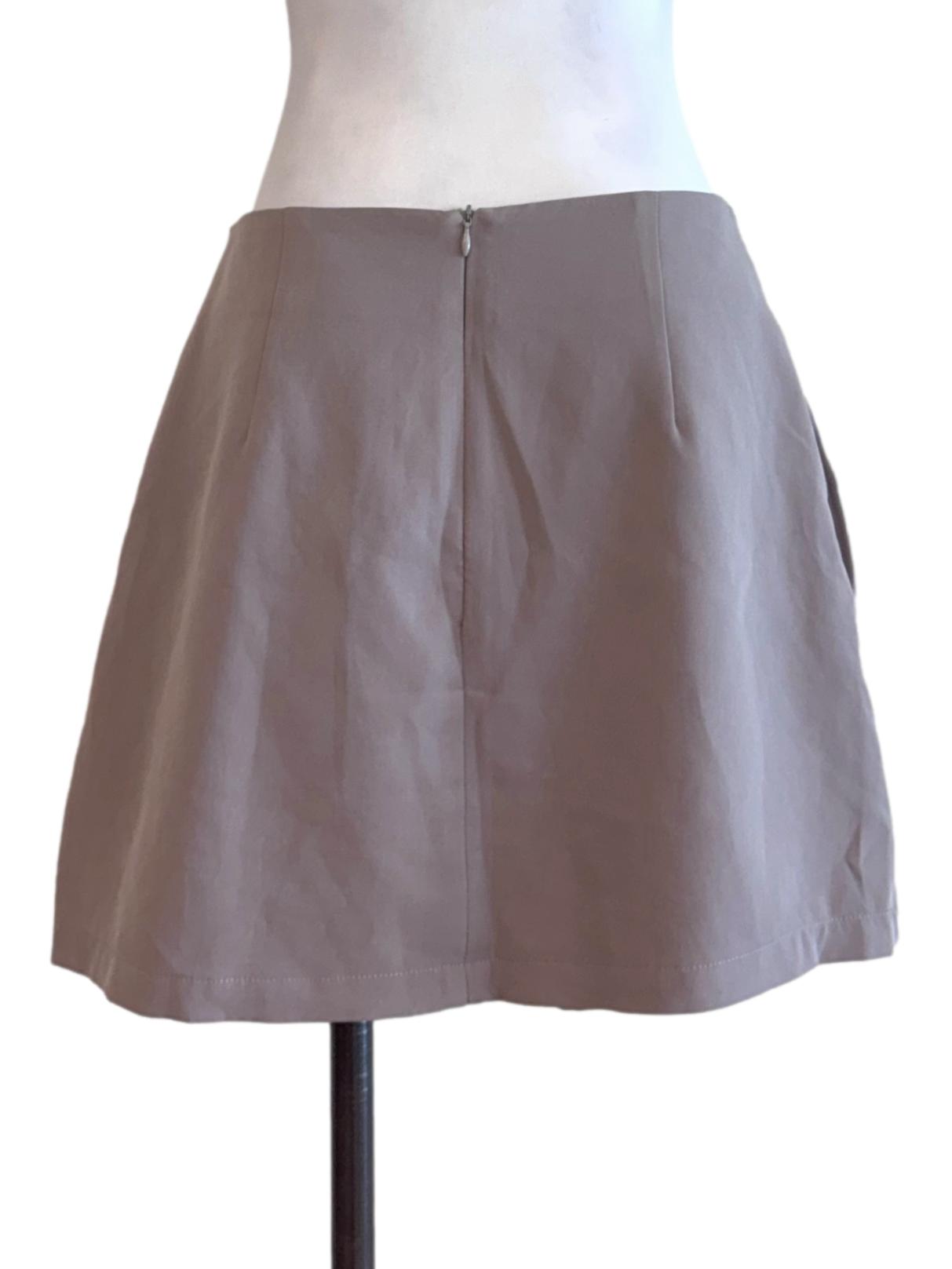 Tortilla Brown Short Skirt