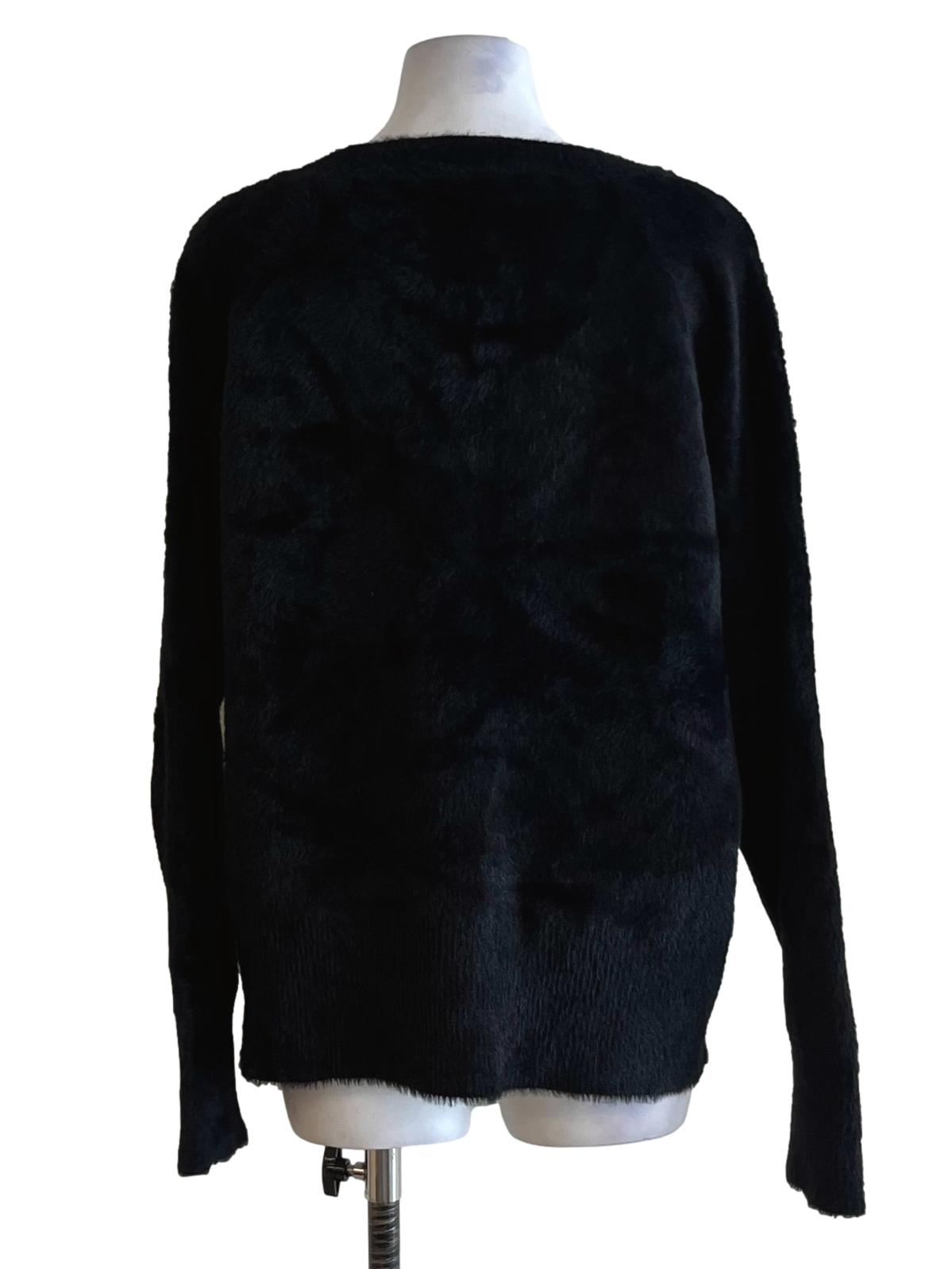 Black Jewel Neckline Blouse